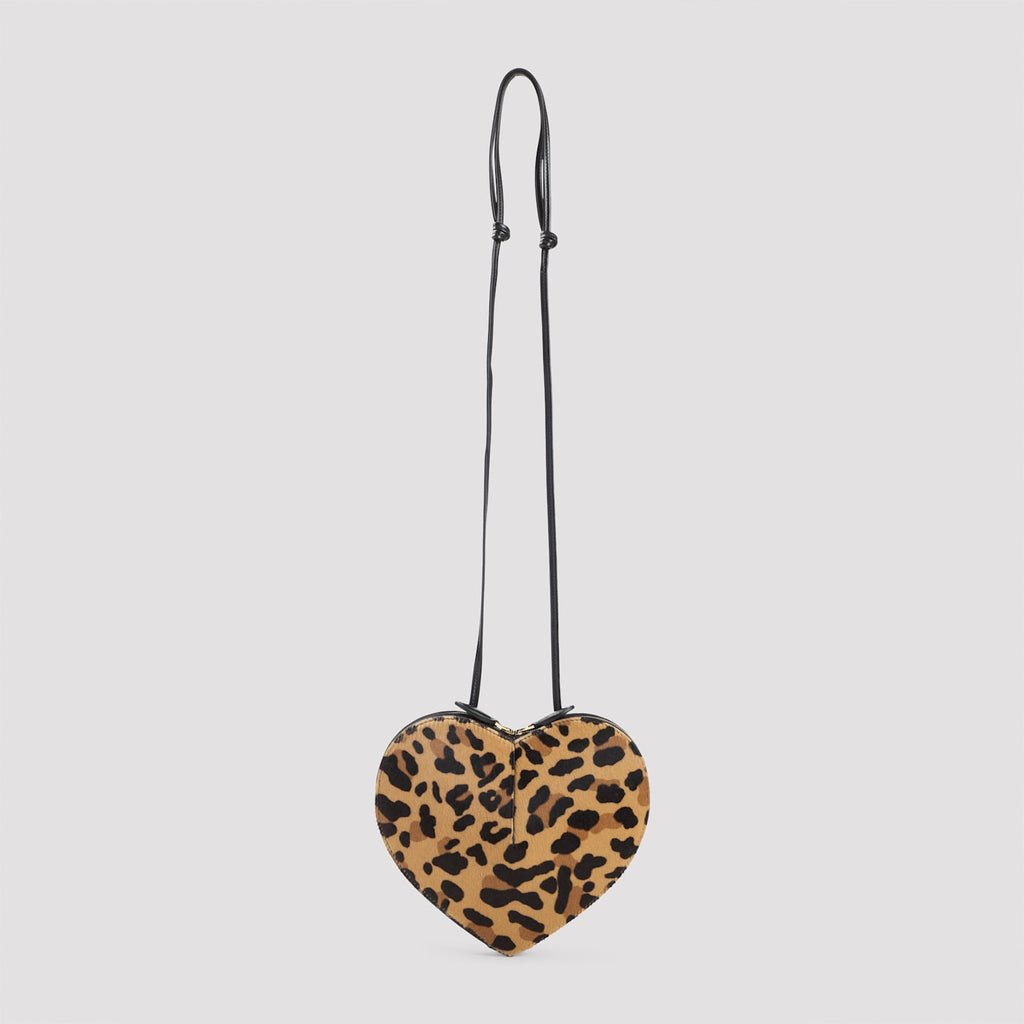 Alaia Le Coeur Leopard Shoulder Bag - Brun Sepia