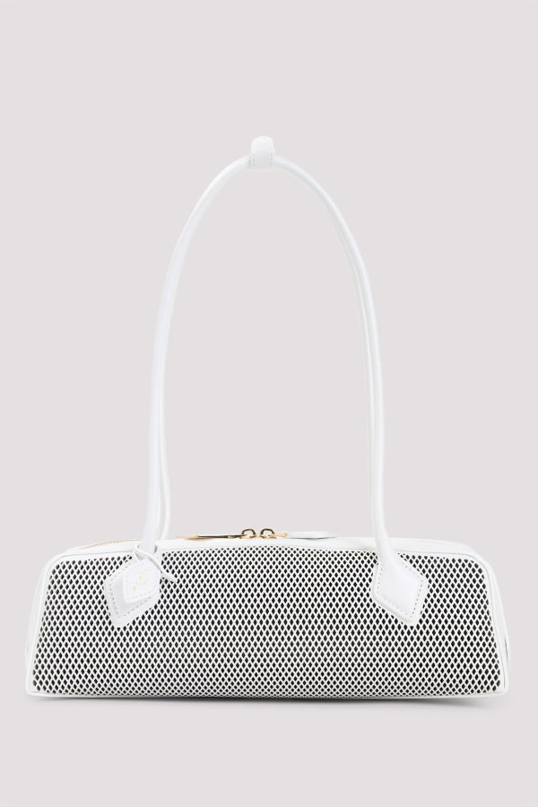 Alaia Teckel Medium Shoulder Bag - Optical White