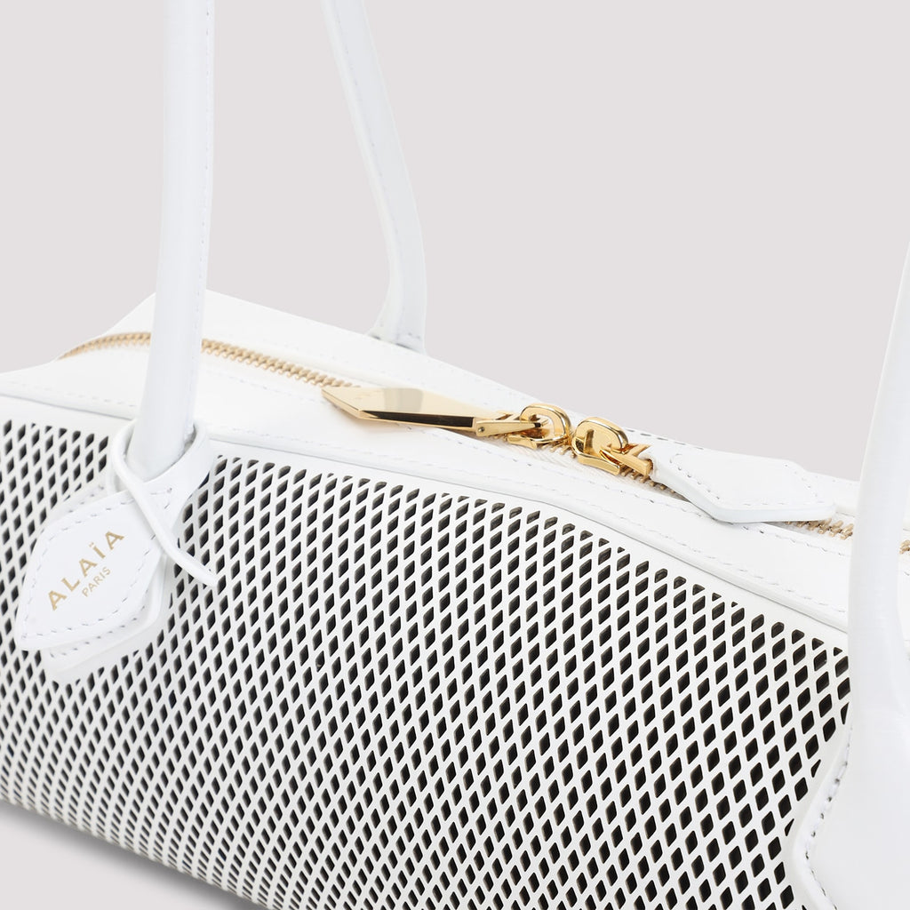 Alaia Teckel Medium Shoulder Bag - Optical White