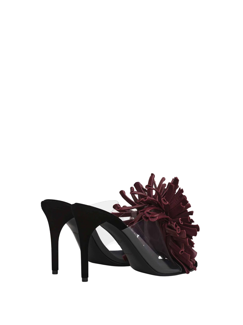 Alaia Asymmetrical Sandal - Bordeaux