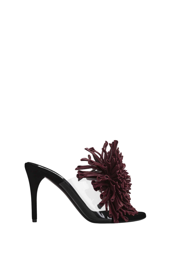 Alaia Asymmetrical Sandal - Bordeaux