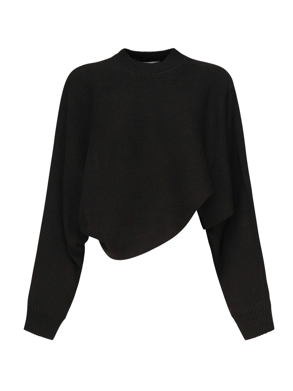 Alaia Asymmetrical Sweater - Black