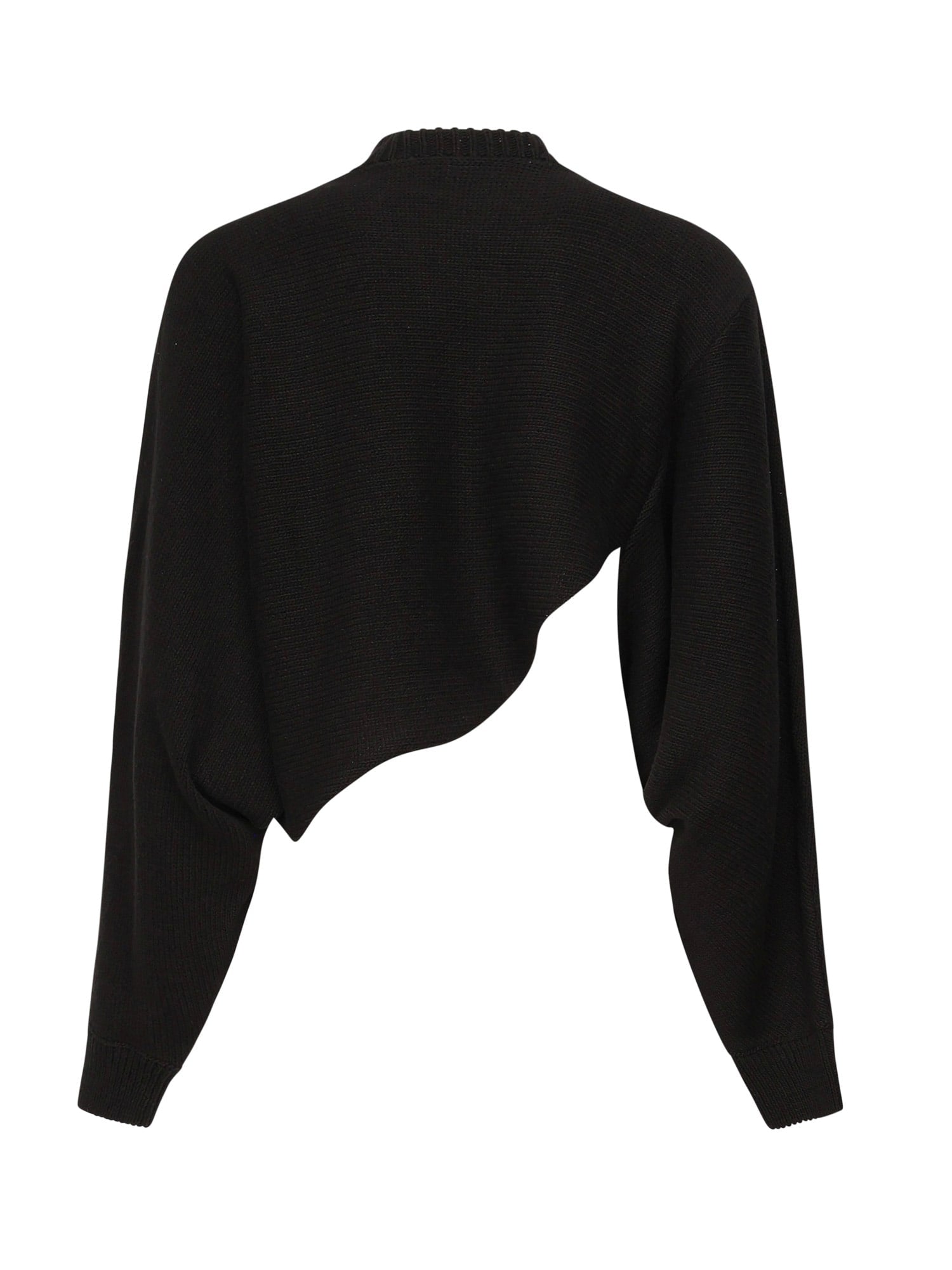 Alaia Asymmetrical Sweater - Black