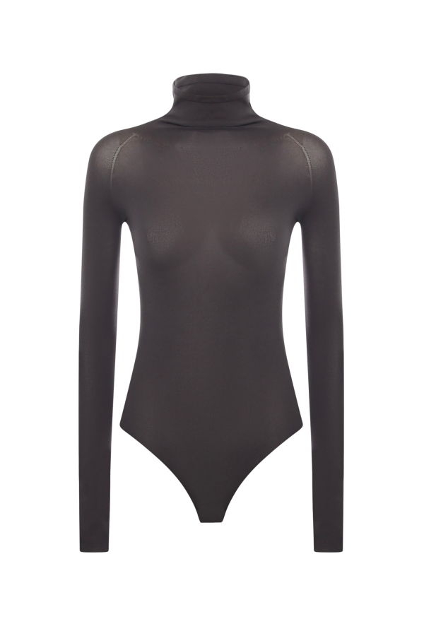 Alaia High-neck Second Skin Bodysuit - Anthracite