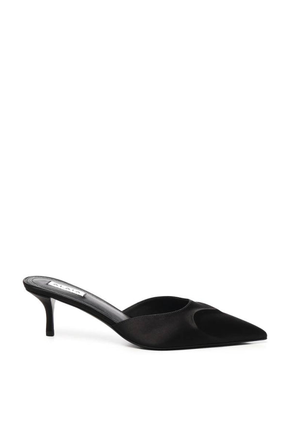 Alaia Le Coeur Mules - Black