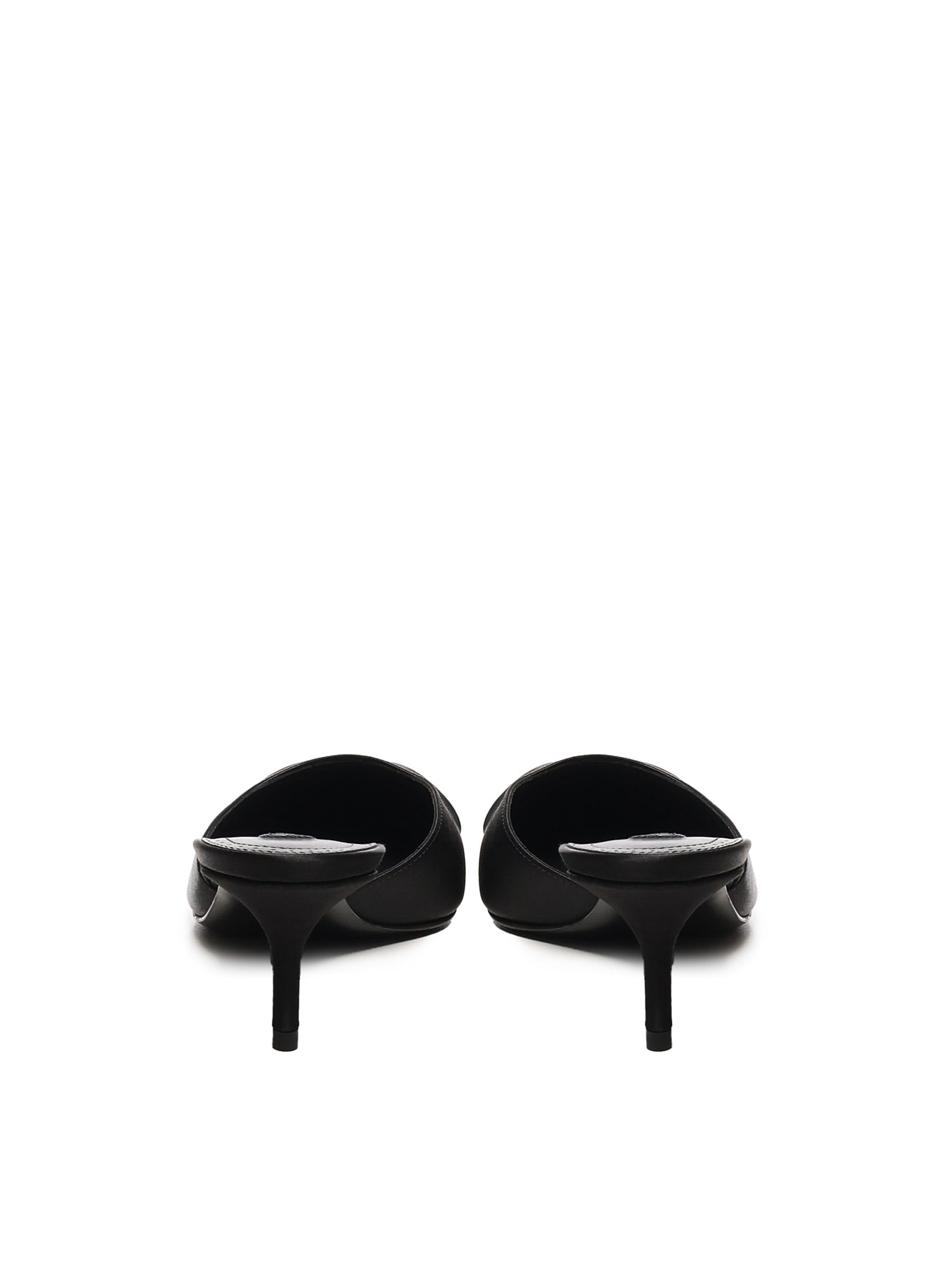 Alaia Le Coeur Mules - Black