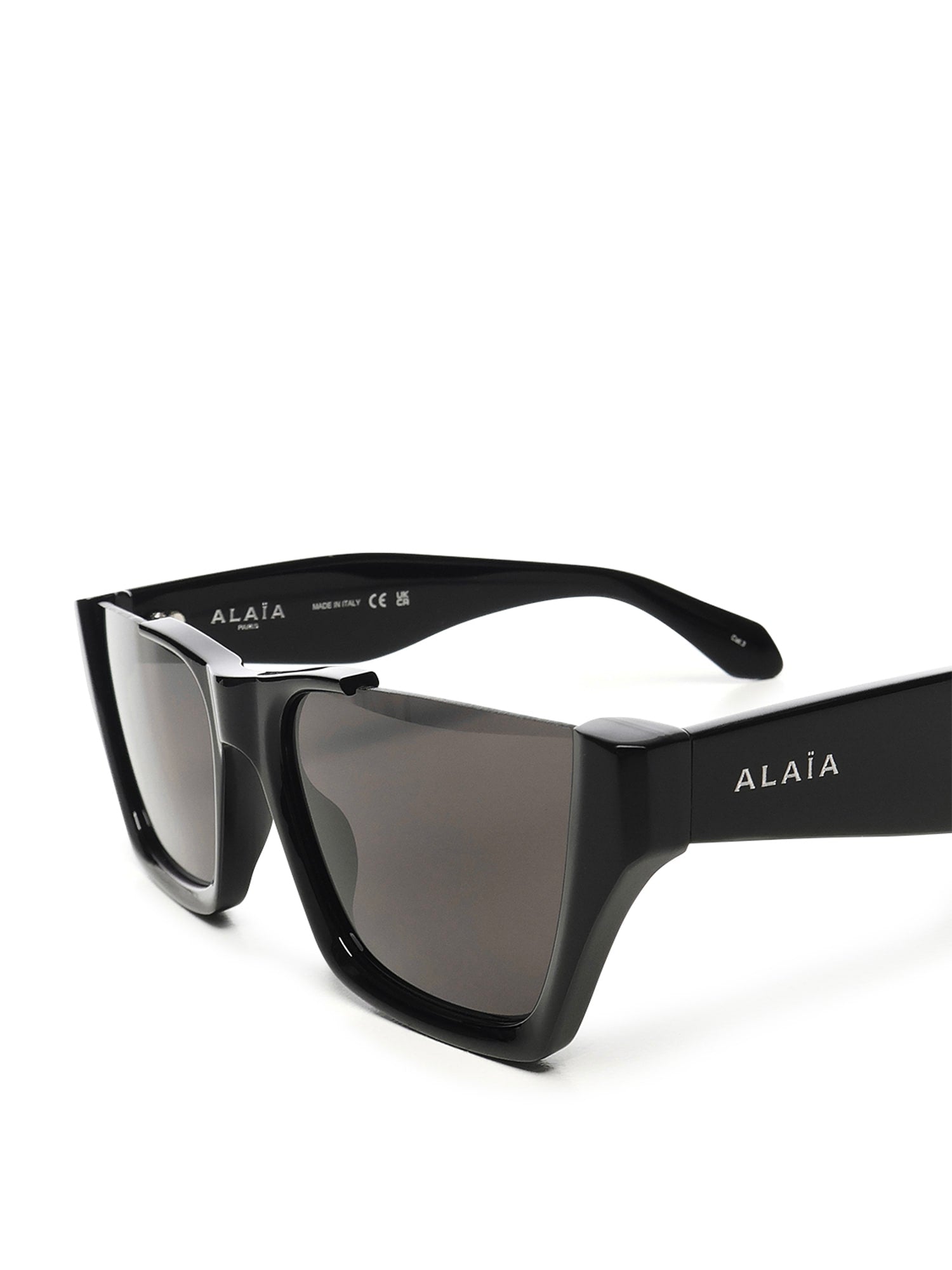 Alaia Rectangular Sunglasses - Black