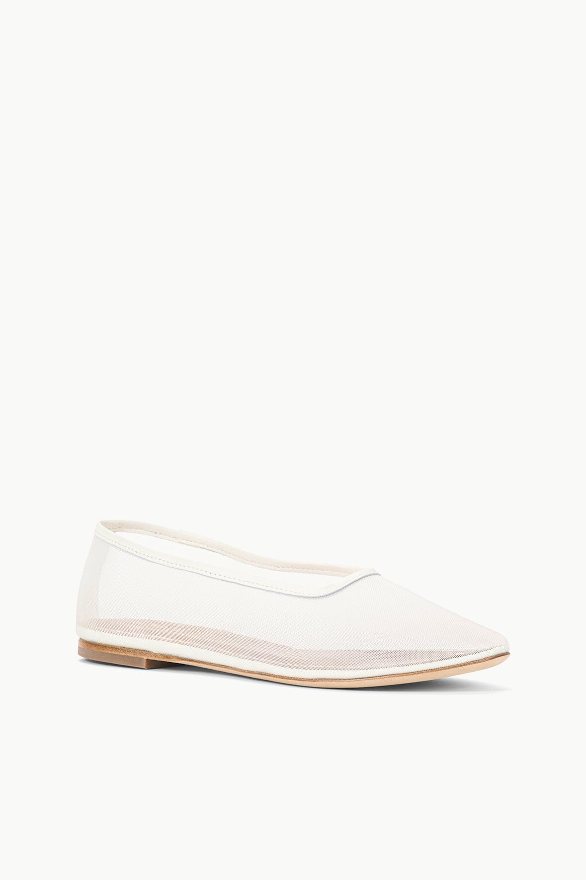 Staud Alba Ballet Flat - Paper White