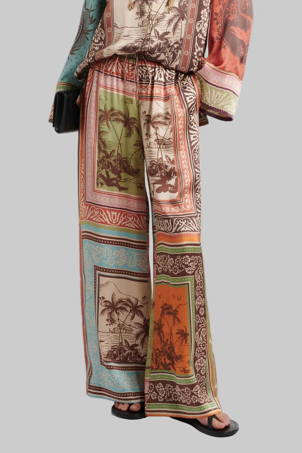 ALÉMAIS Alberta Silk Pant - Multi
