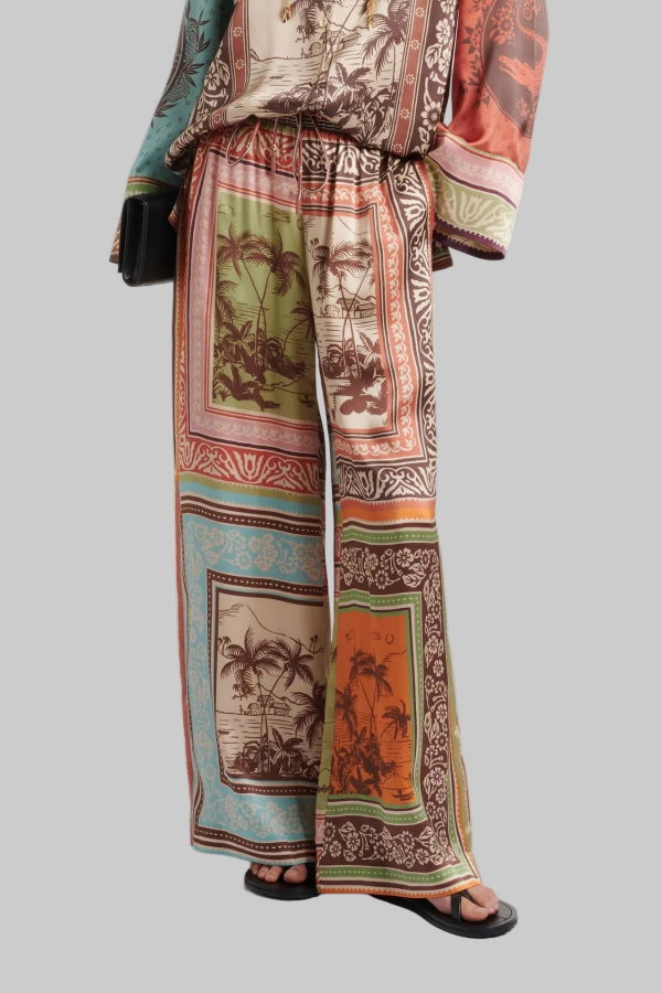 ALÉMAIS Alberta Silk Pant - Multi