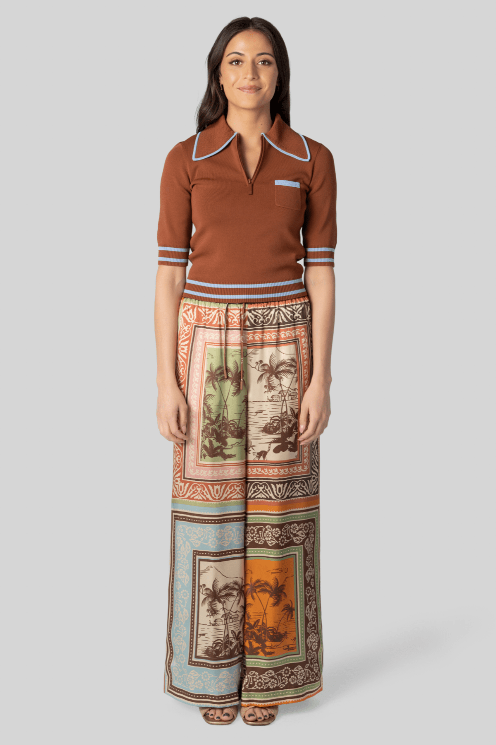 ALÉMAIS Alberta Silk Pant - Multi