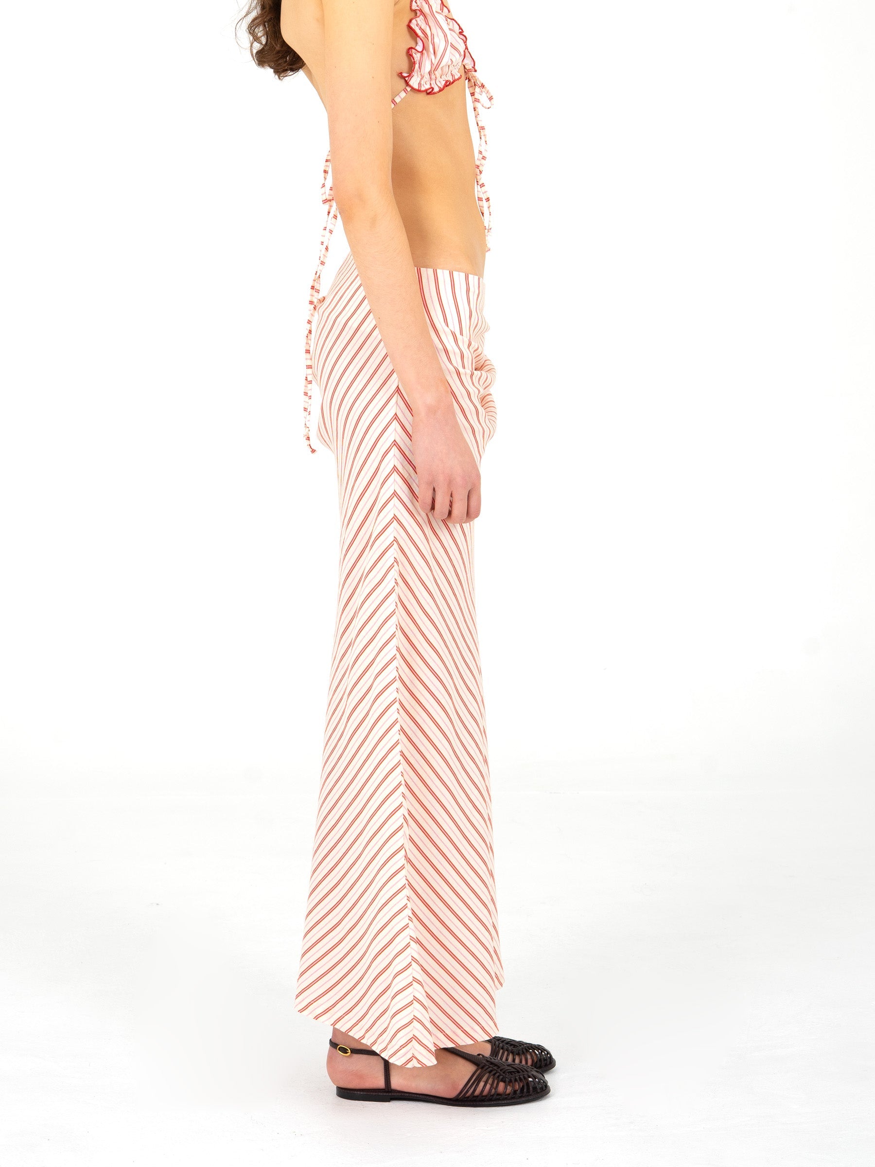 Carmensays Alchemist Striped Ruched Skirt