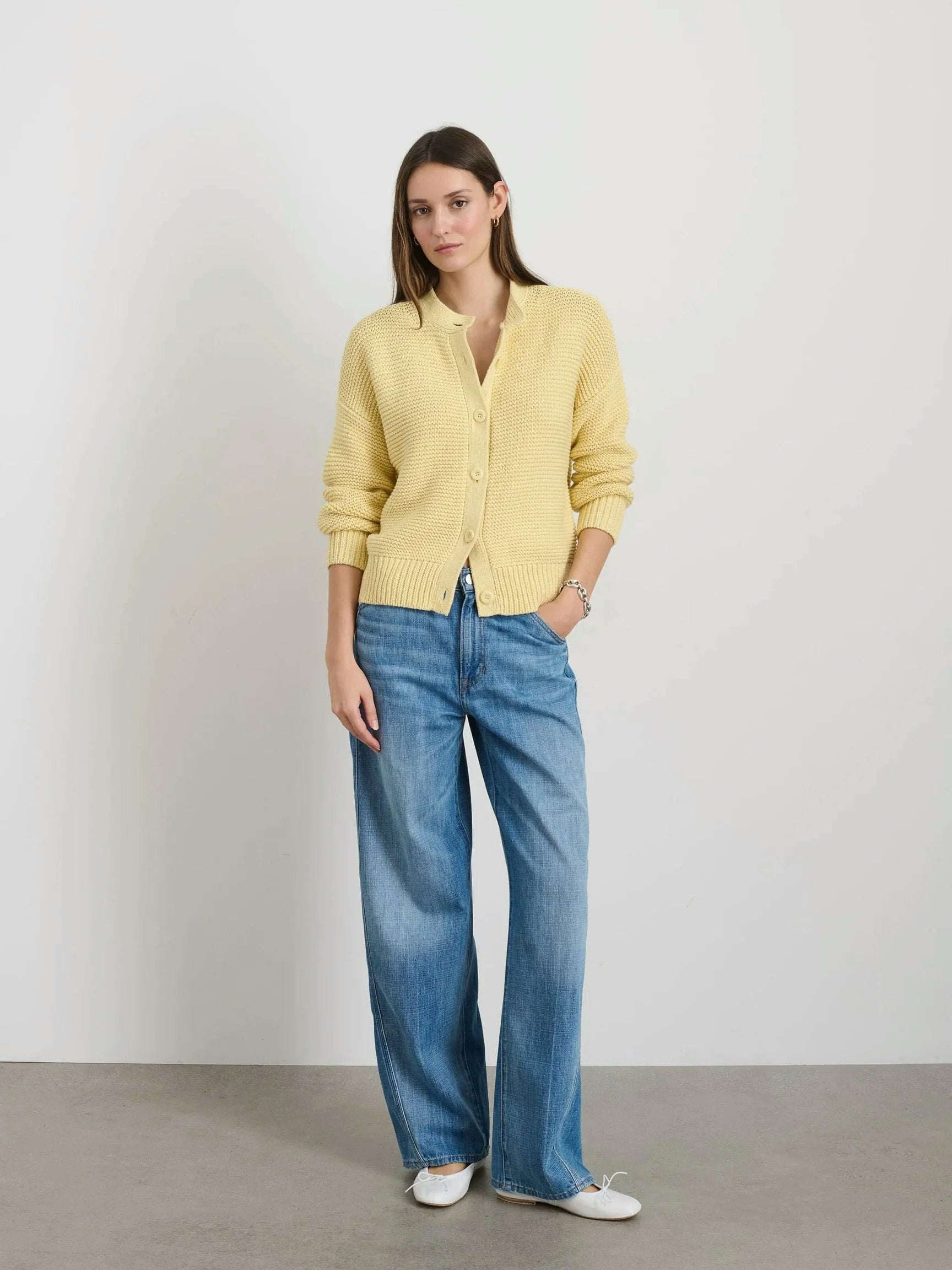 Alex Mill Nico Cardigan - Butter