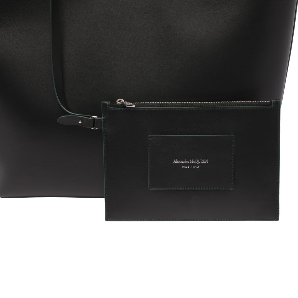 Alexander McQueen The Square Bow Bag Tote - Black