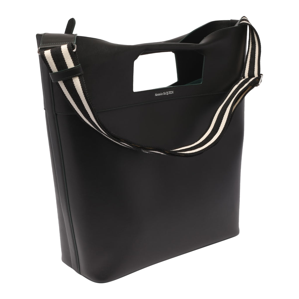 Alexander McQueen The Square Bow Bag Tote - Black