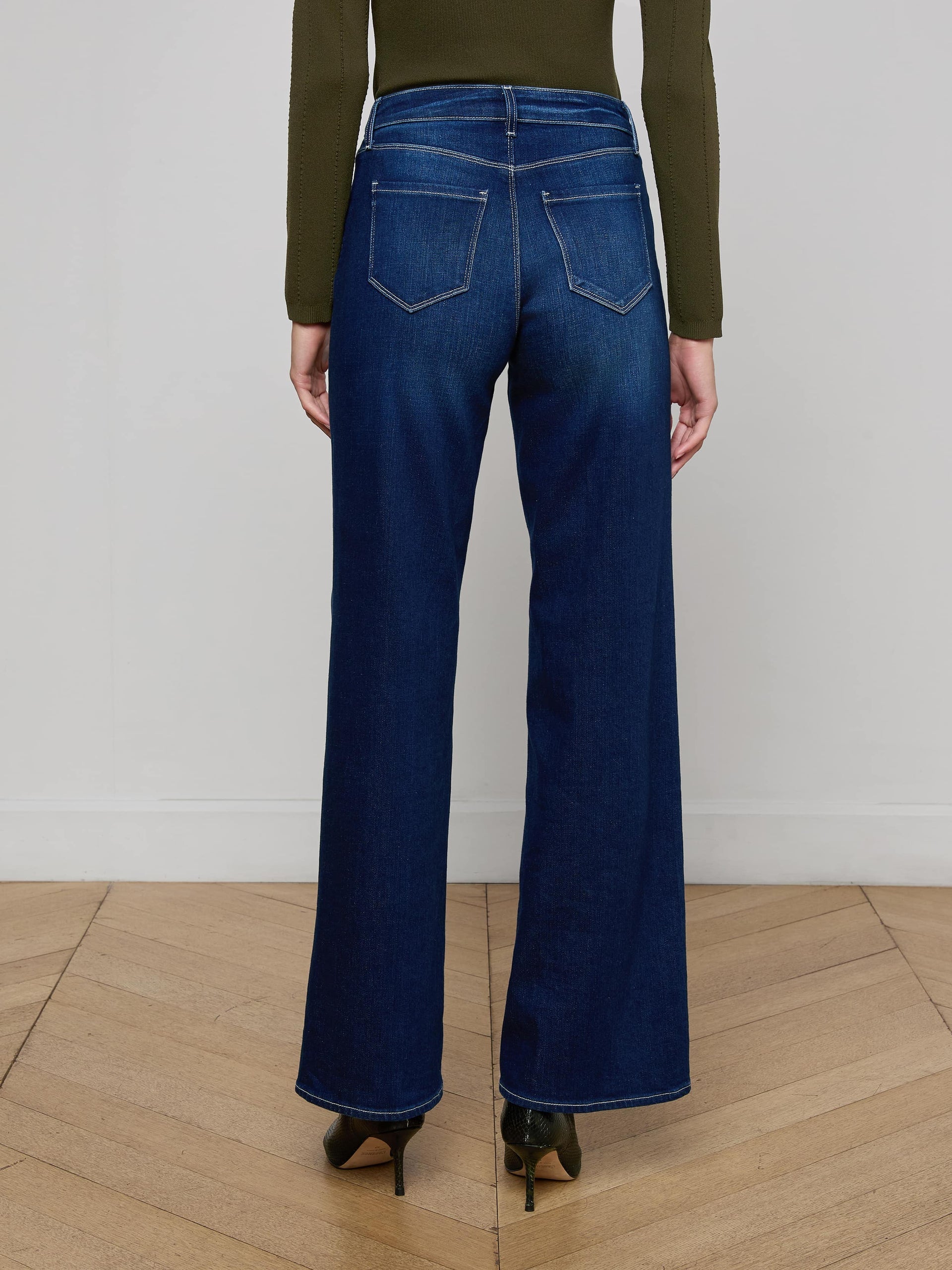 L'agence Alicent Wide Leg Jean Sterling
