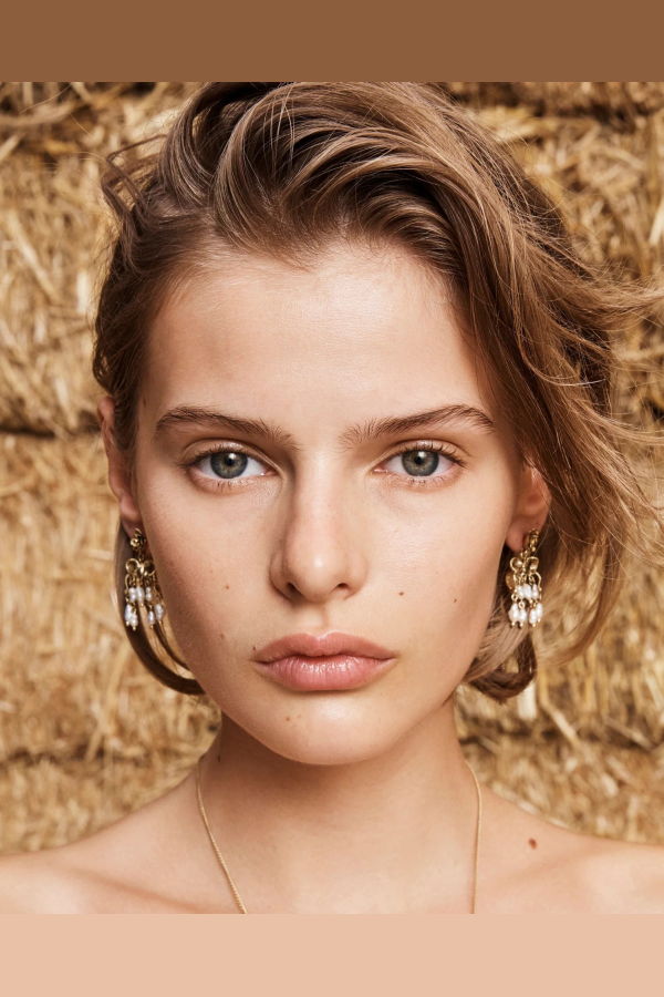 ALÉMAIS Django Rose and Pearl Drop Earrings
