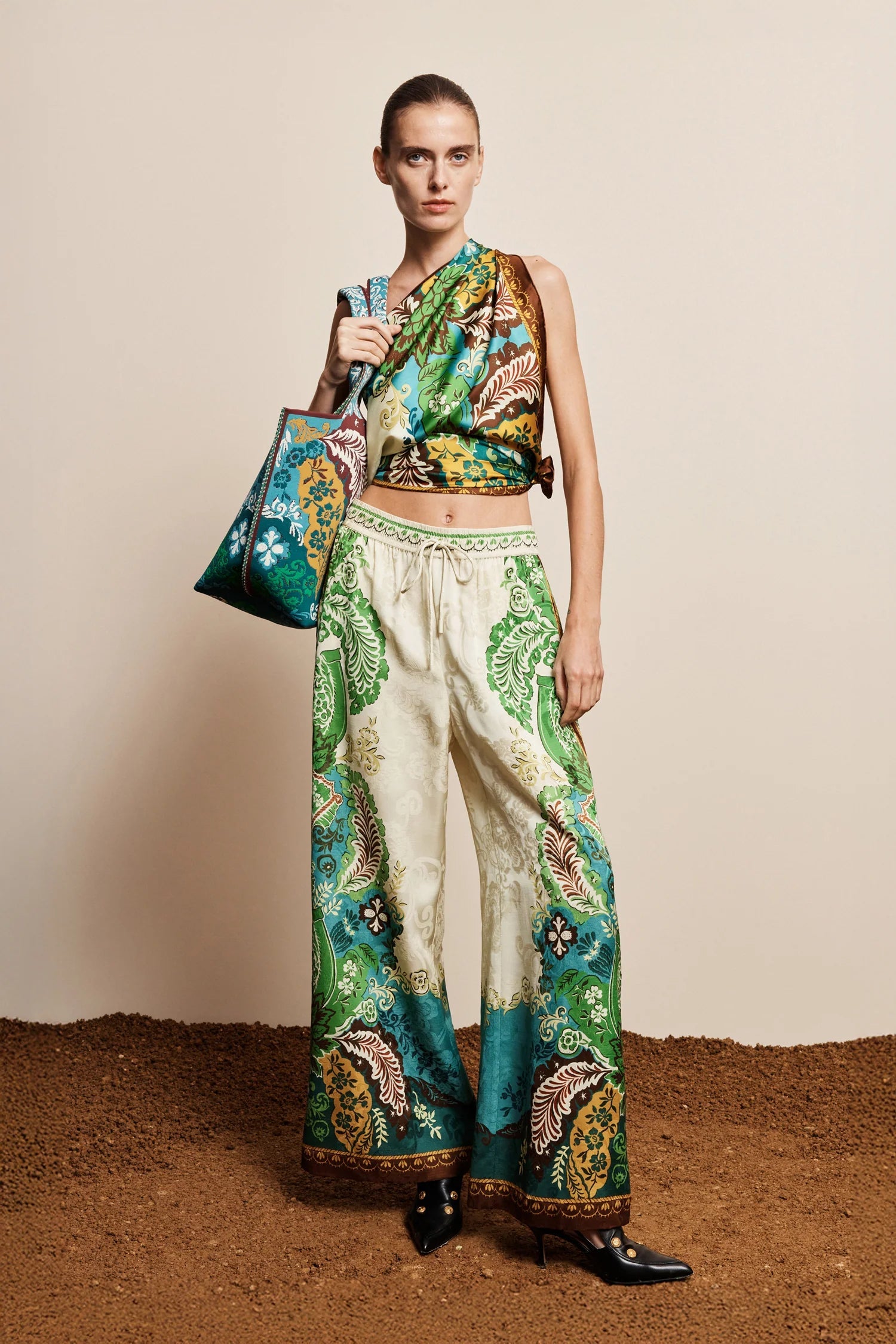 ALÉMAIS Florence Silk Scarf