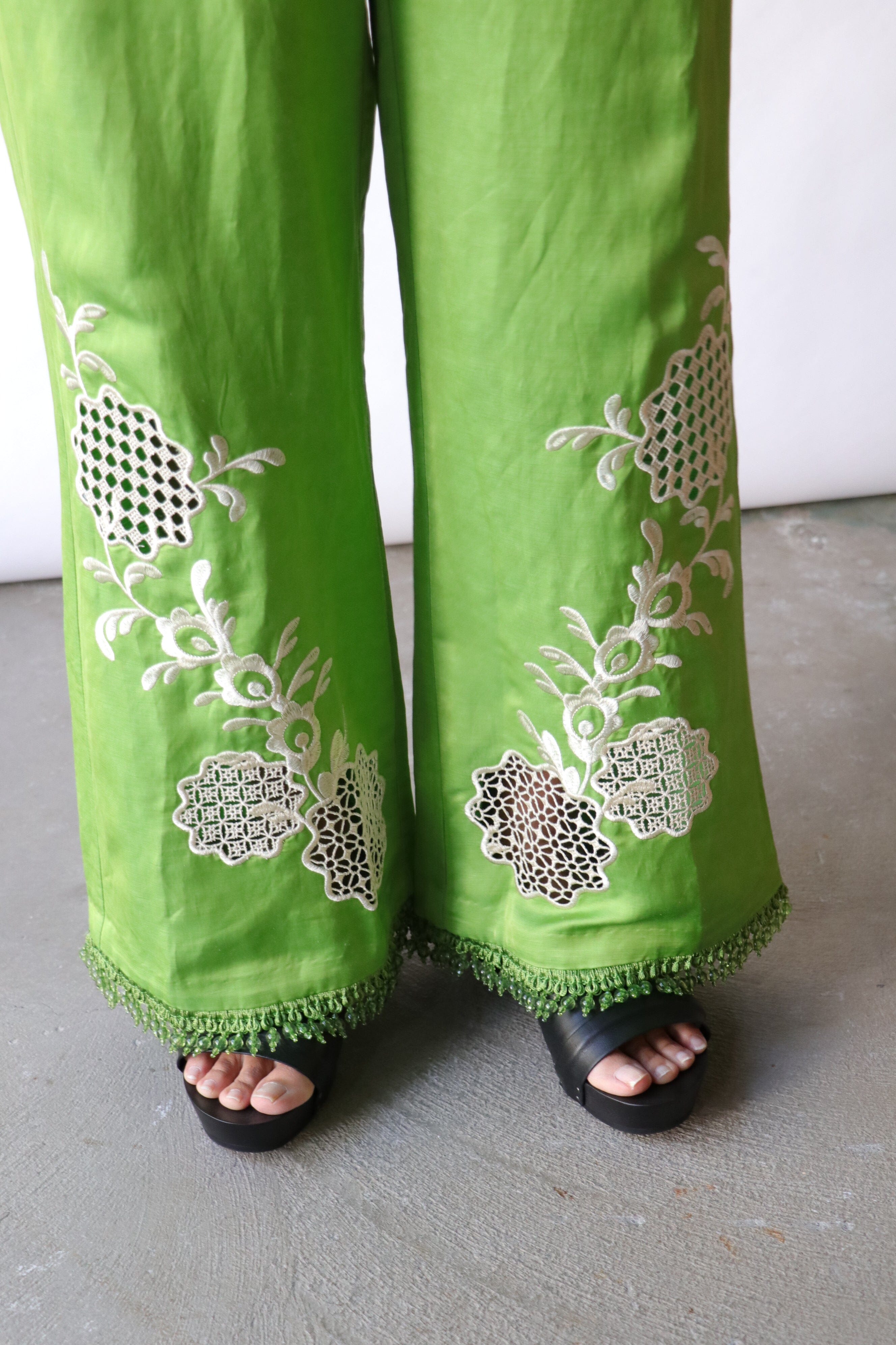 ALÉMAIS Luisa Embroidered Pant