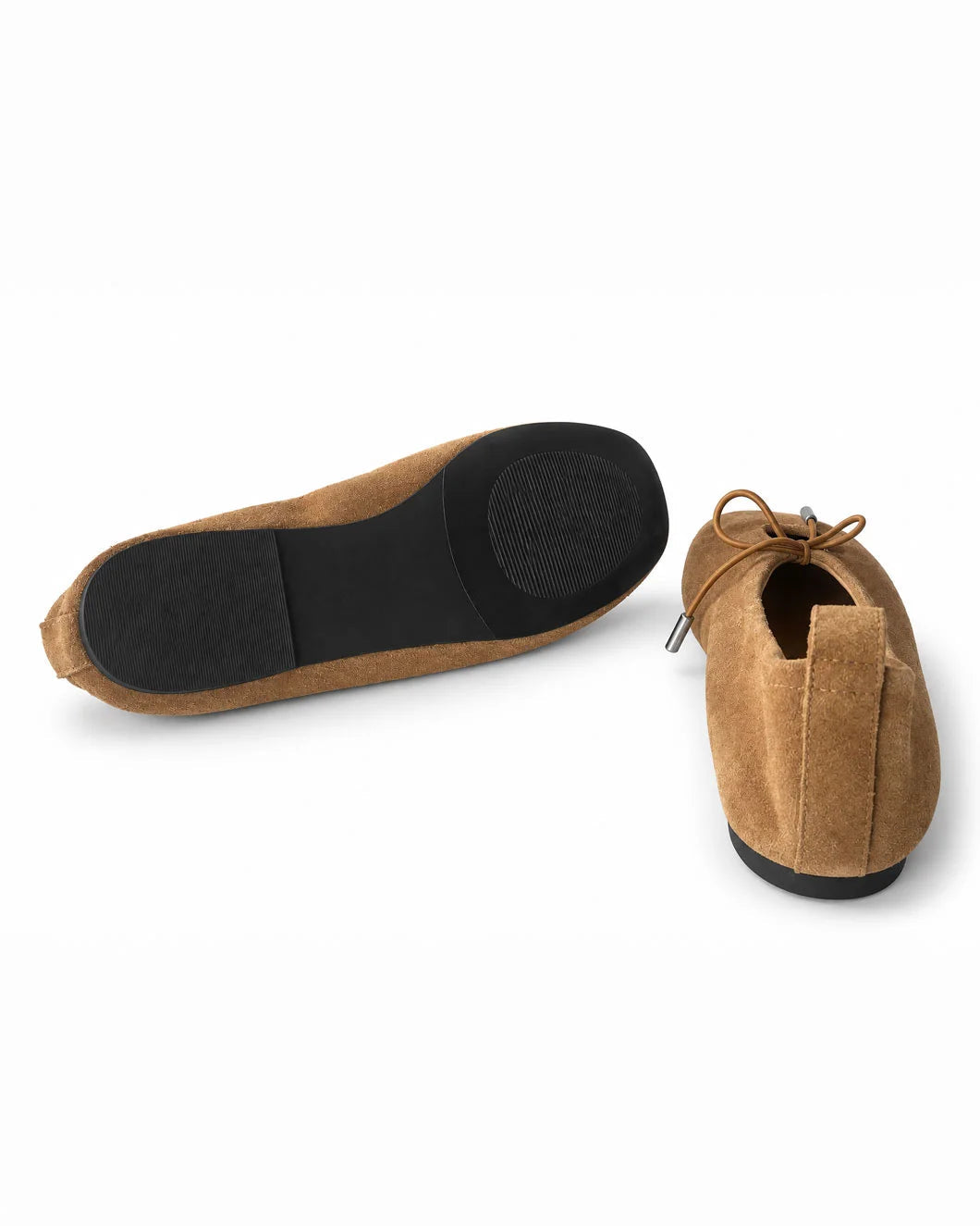 Alohas Rosalind Suede Ballet Flats - Brown