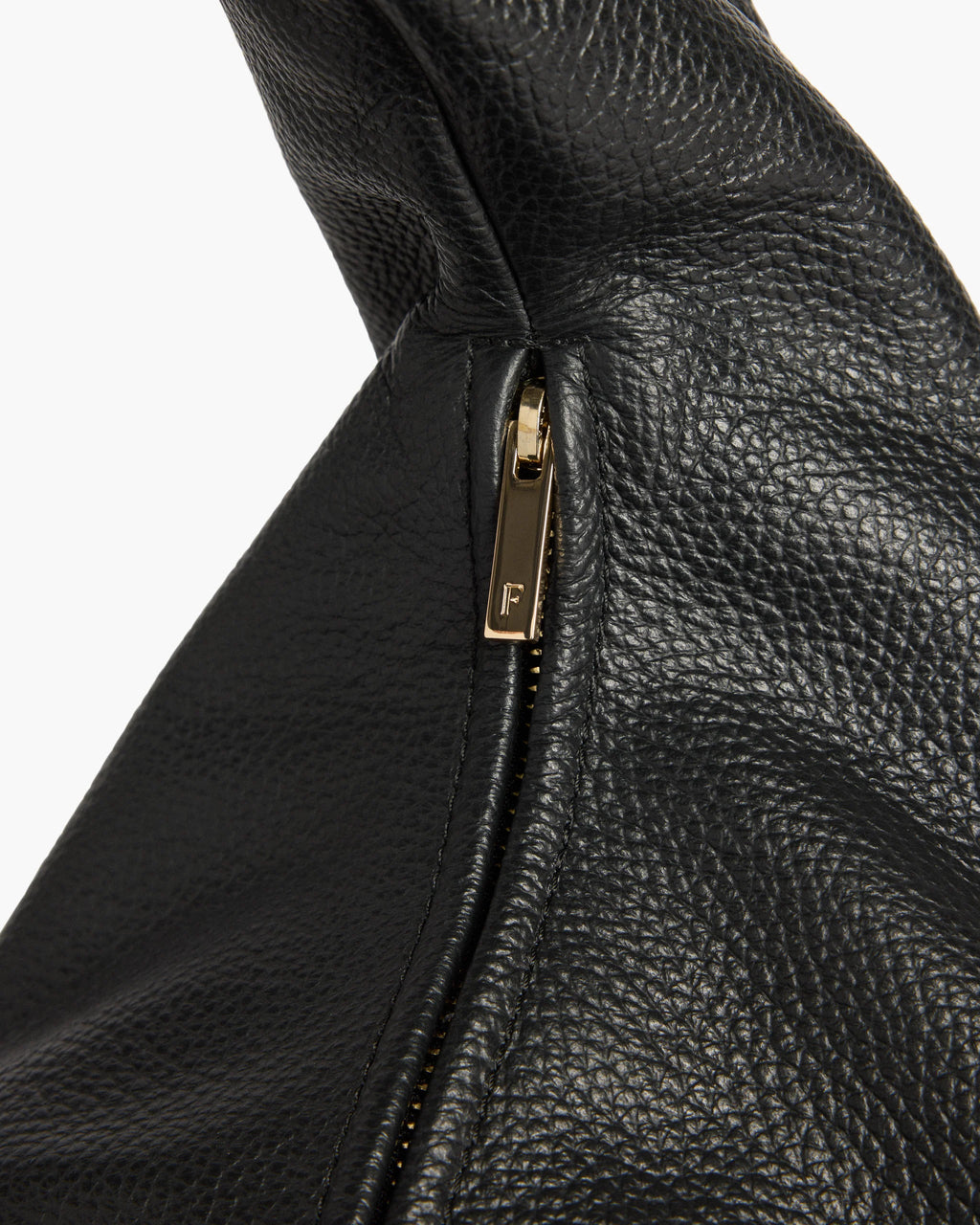 Flattered Alva Leather Shoulder Bag Black