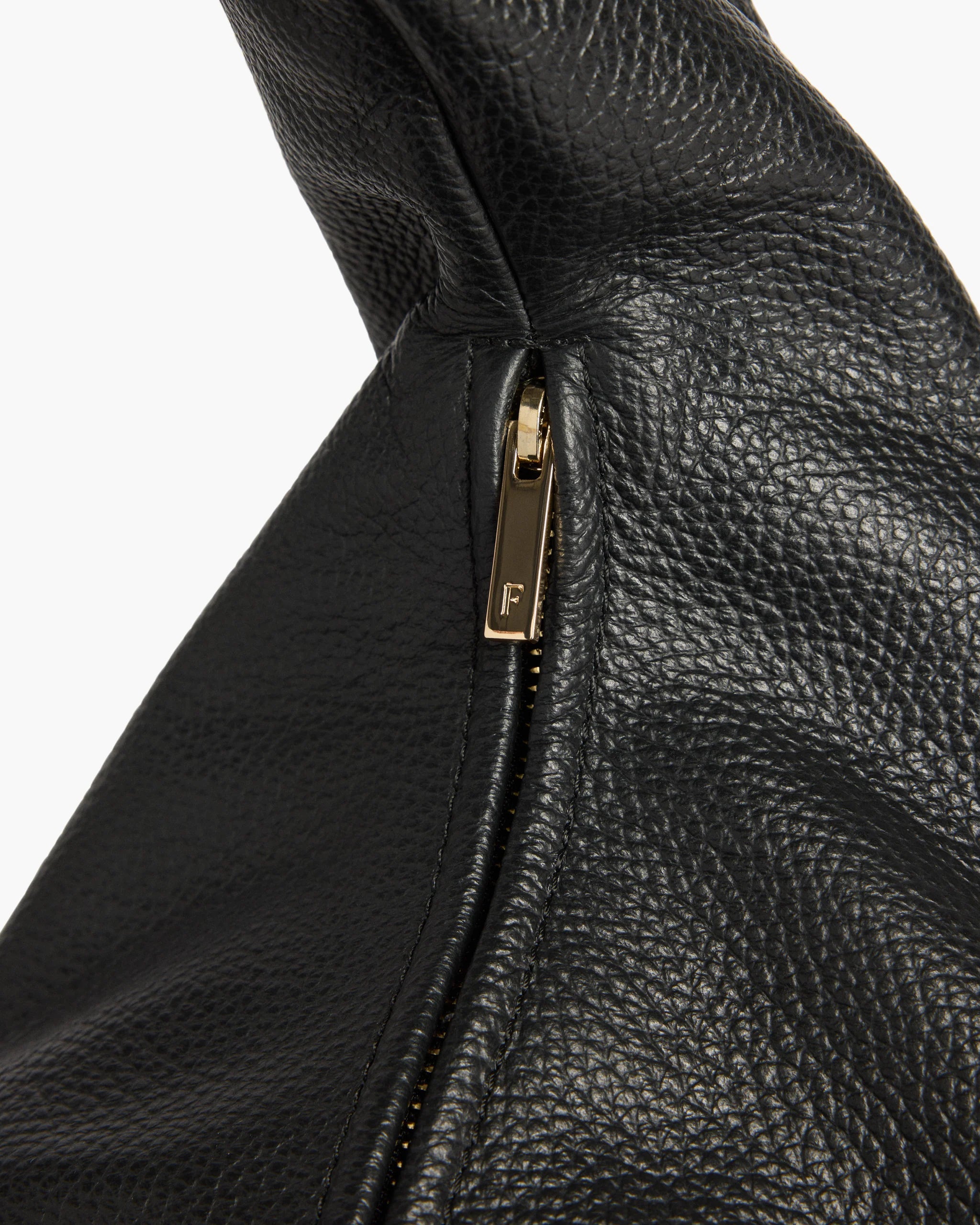 Flattered Alva Leather Shoulder Bag Black