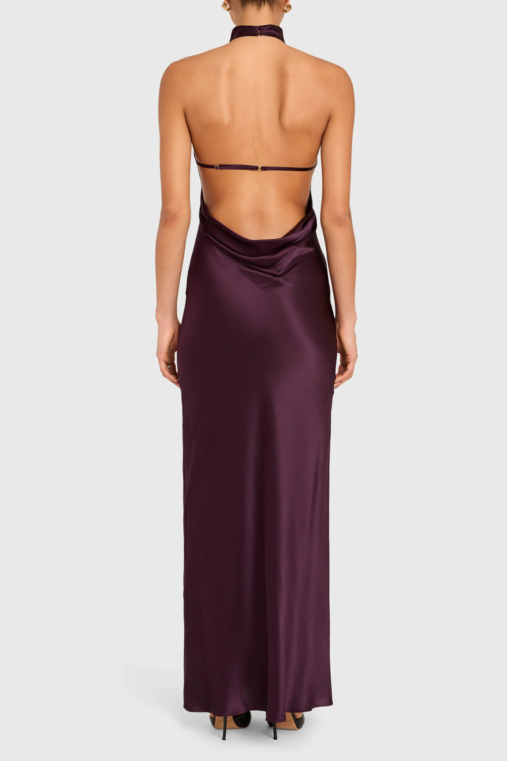 Amanda Uprichard Santana Gown - Black Cherry