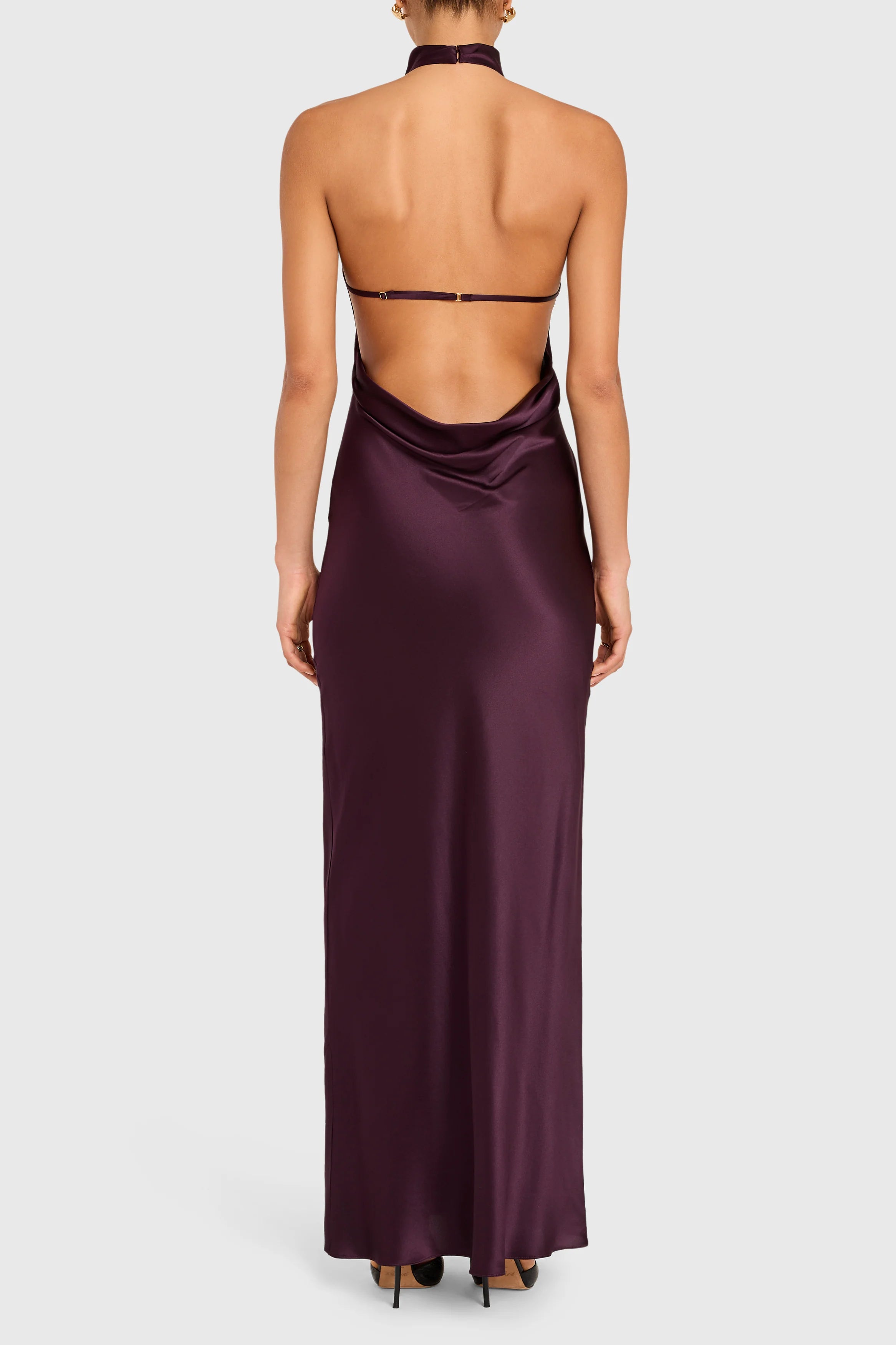 Amanda Uprichard Santana Gown - Black Cherry