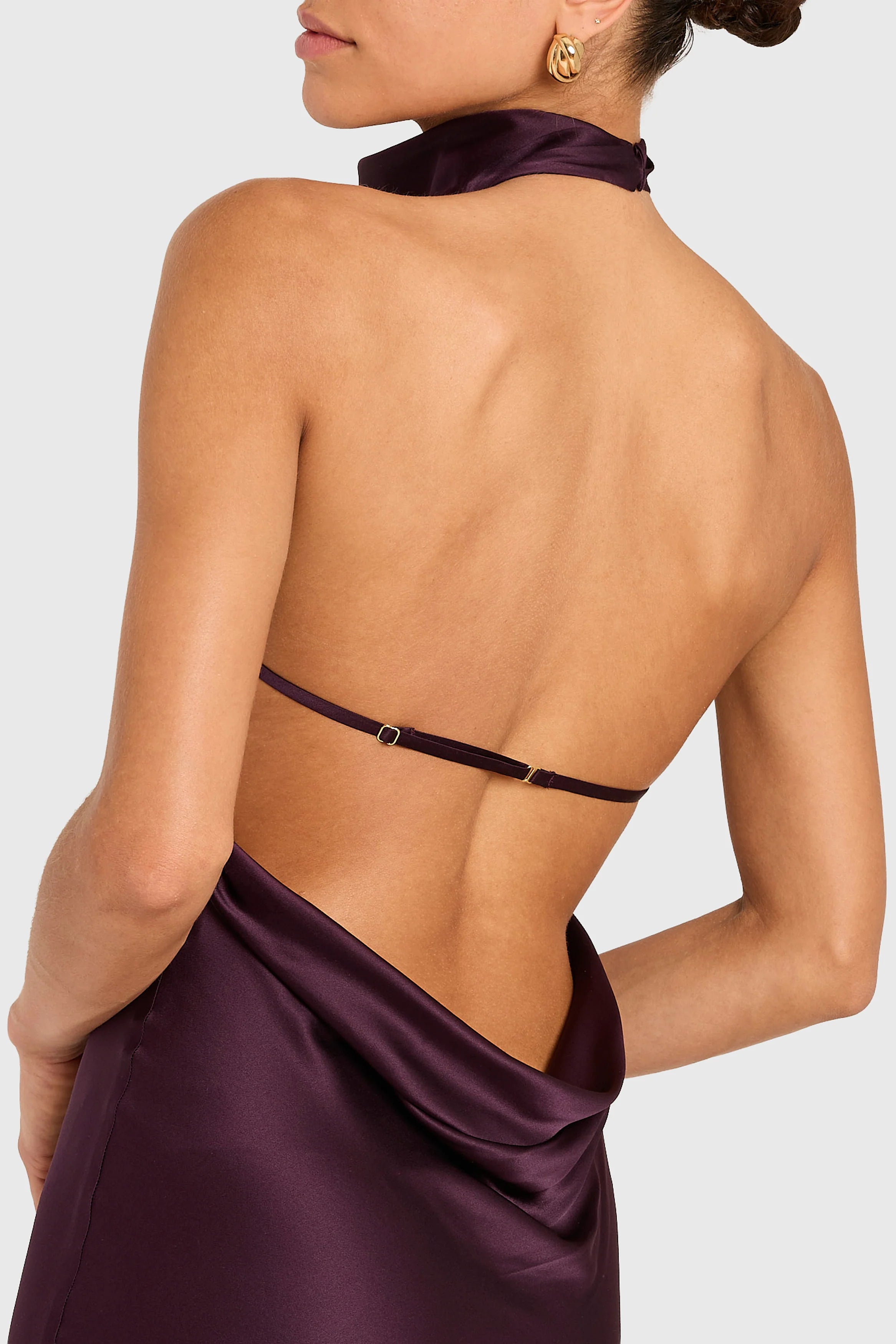 Amanda Uprichard Santana Gown - Black Cherry