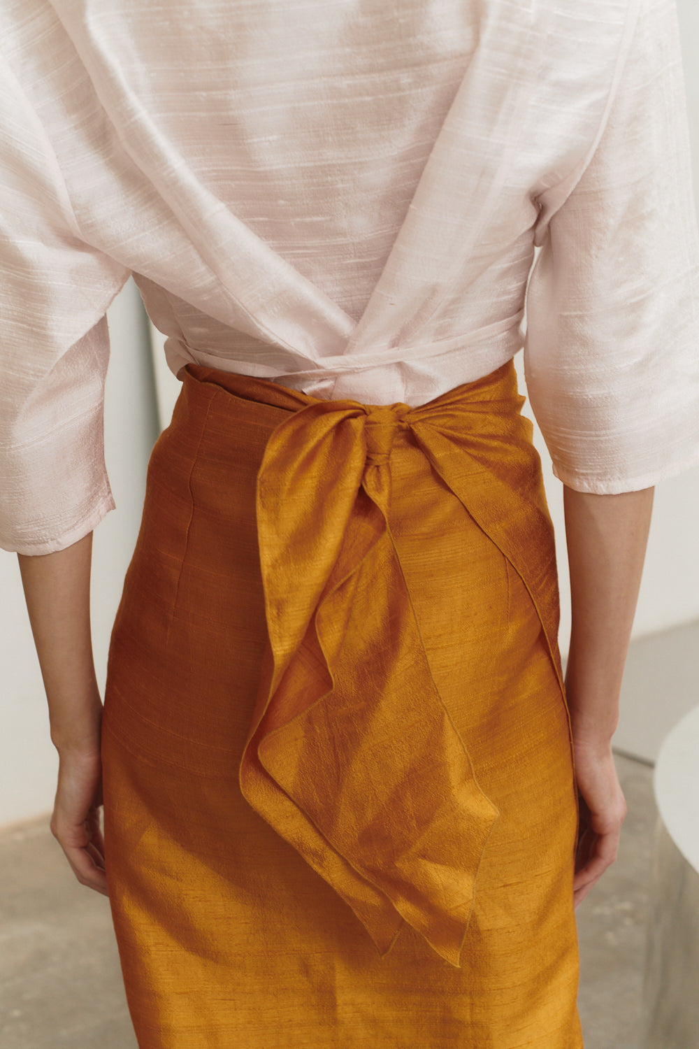 Datura Amber Dupion Pareo Skirt