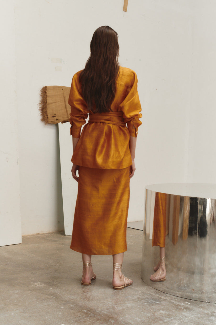 Datura Amber Dupion Pareo Skirt