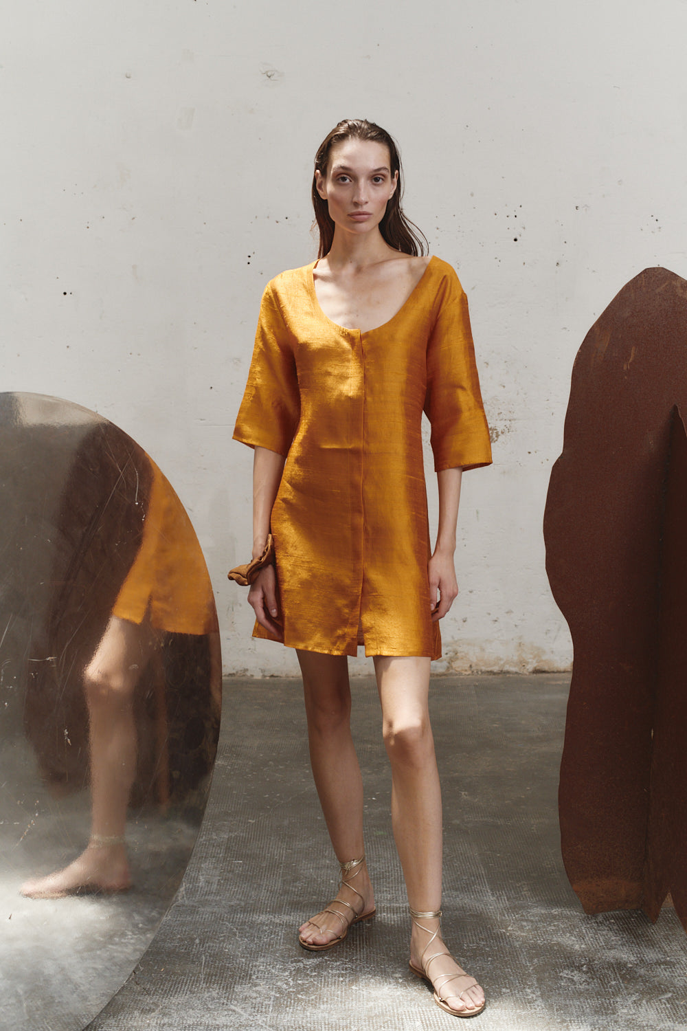 Datura Amber Dupion Payesa Mini Dress