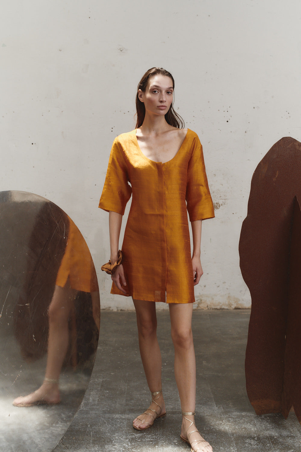 Datura Amber Dupion Payesa Mini Dress