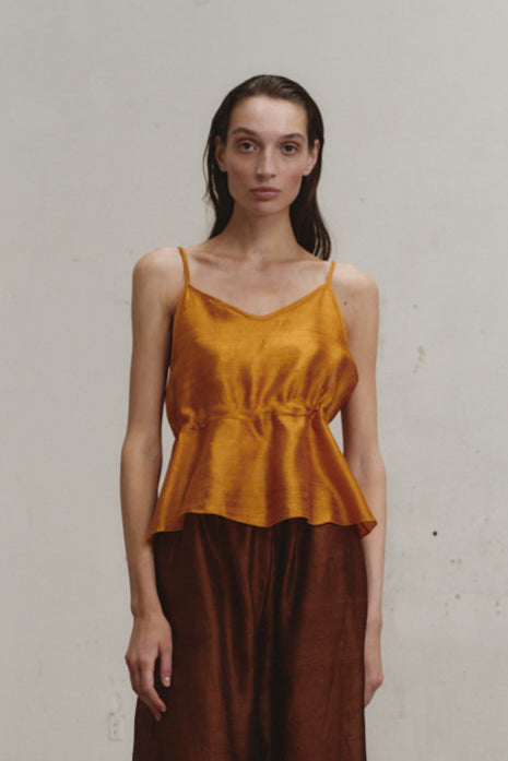 Datura Amber Dupion Scrunchie Top