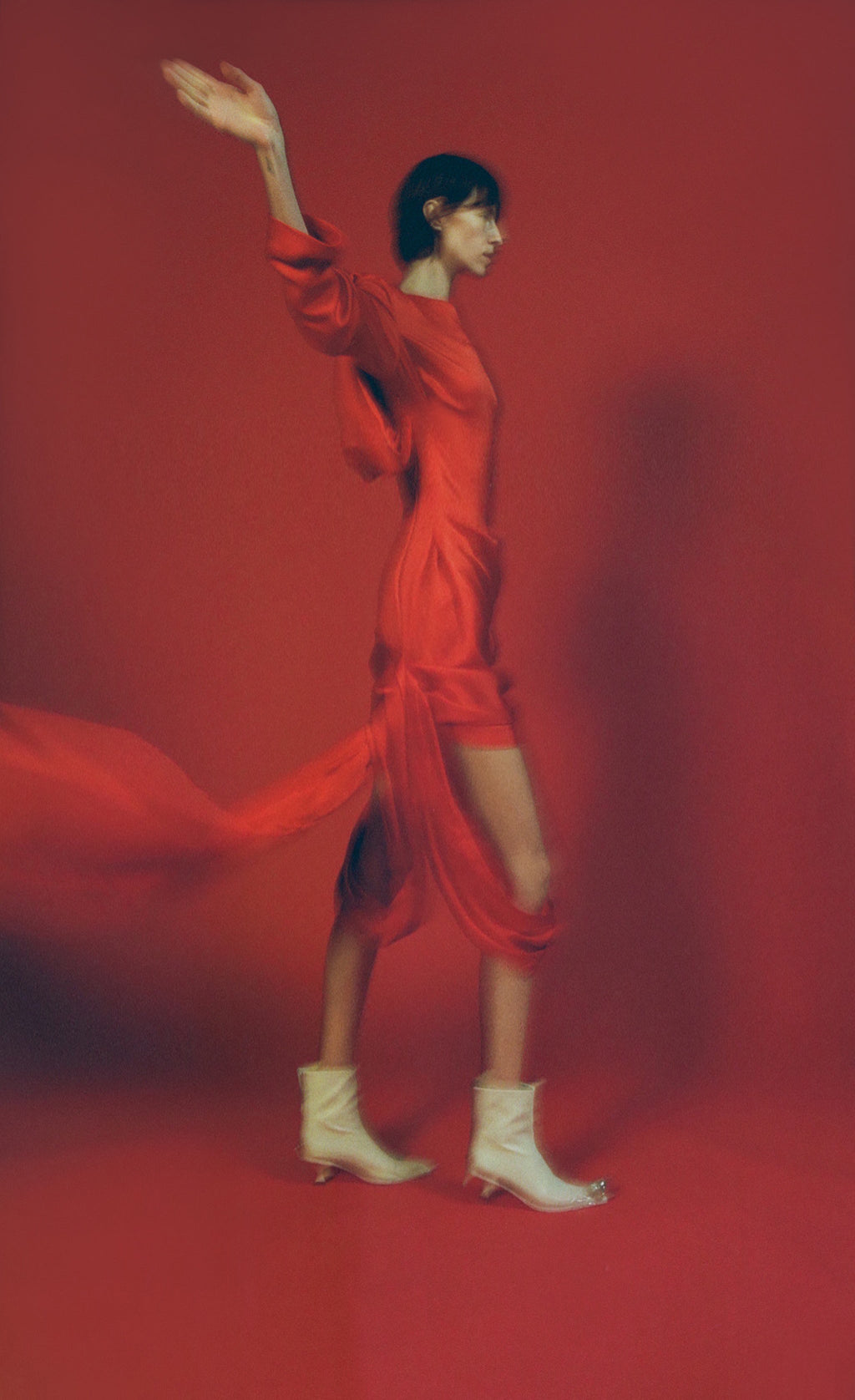 Luisa et La Luna Anais Draped Dress - Rouge