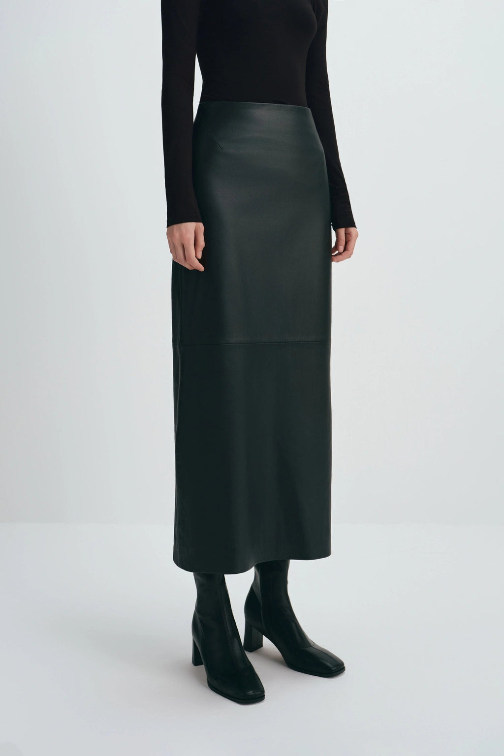 Sophie Rue Anais Leather Skirt - Black