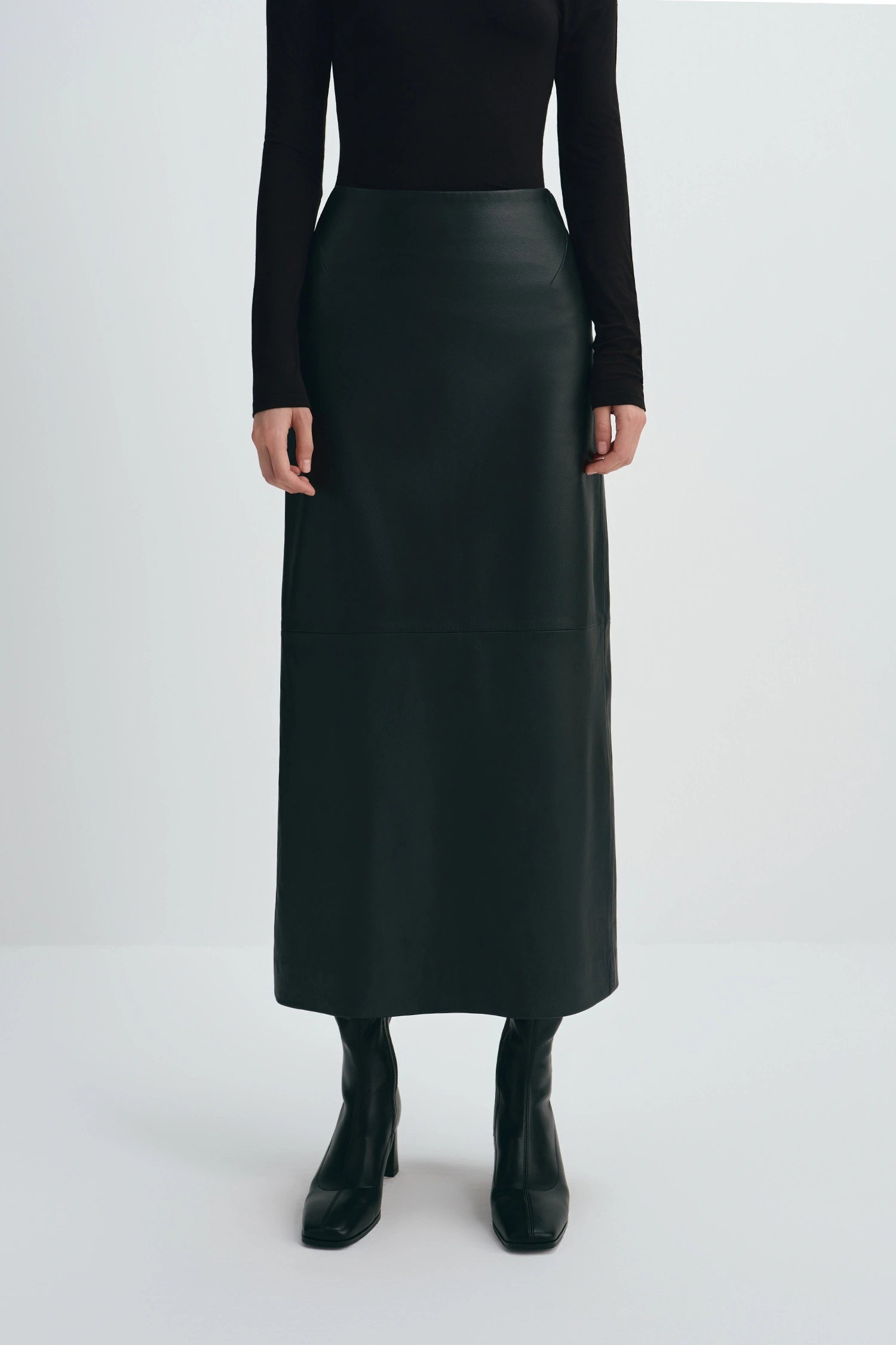 Sophie Rue Anais Leather Skirt - Black
