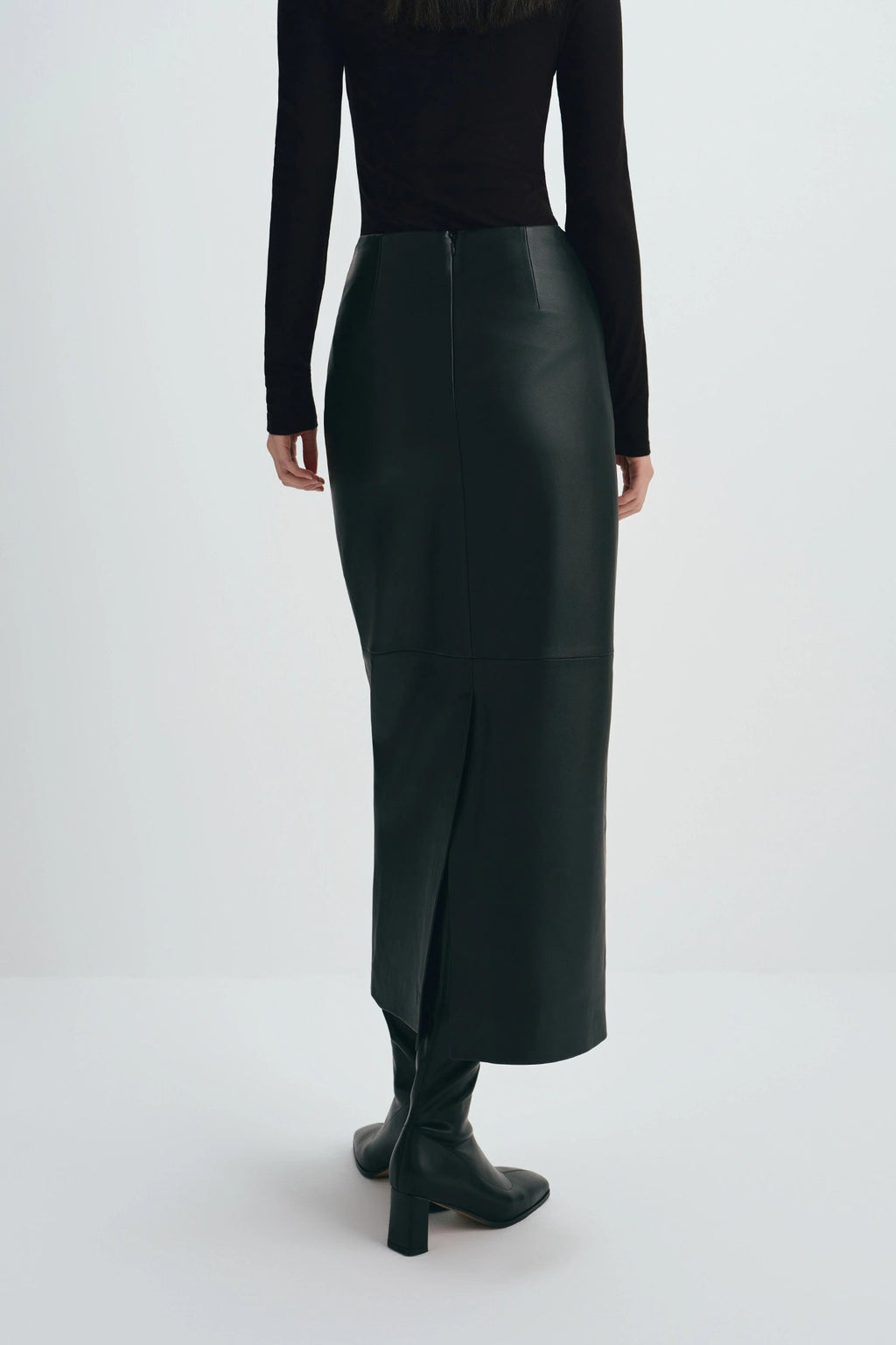 Sophie Rue Anais Leather Skirt - Black