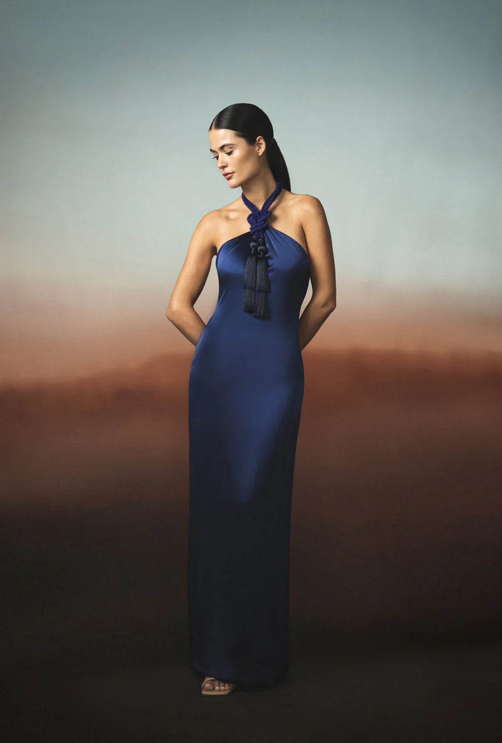 ANDRES OTALORA Origenes Dress - Navy