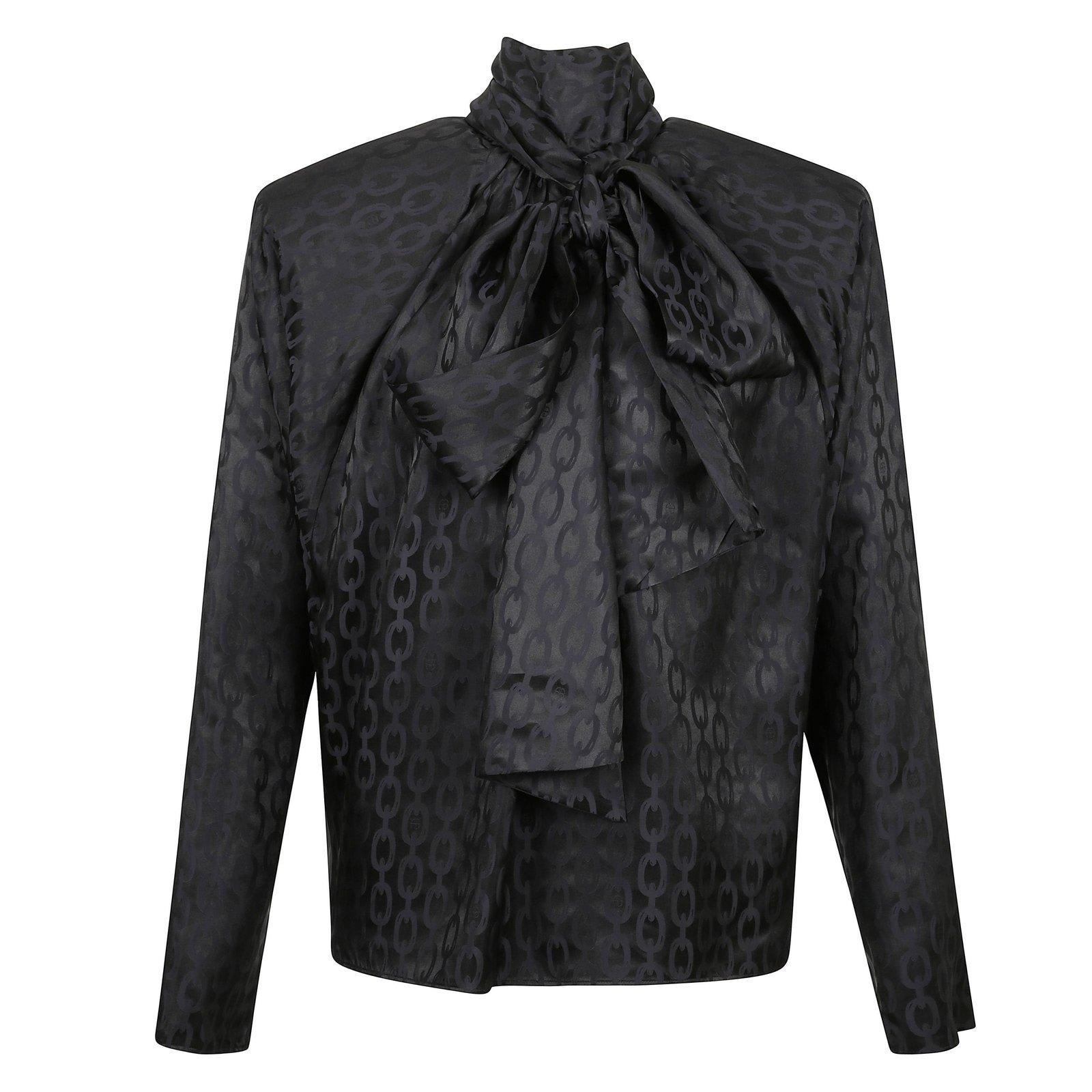 Anine Bing Rachel High Neck Blouse - Black