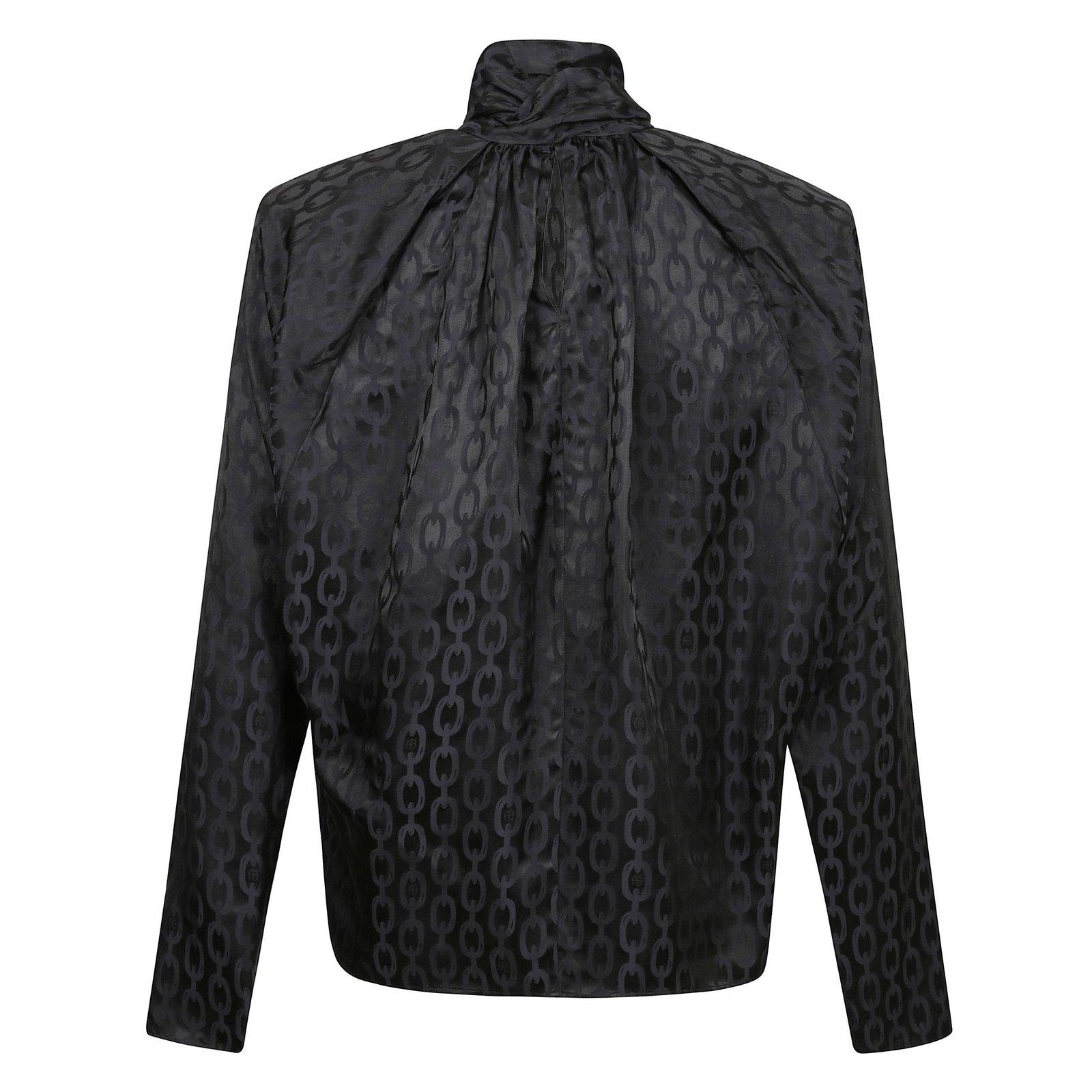 Anine Bing Rachel High Neck Blouse - Black