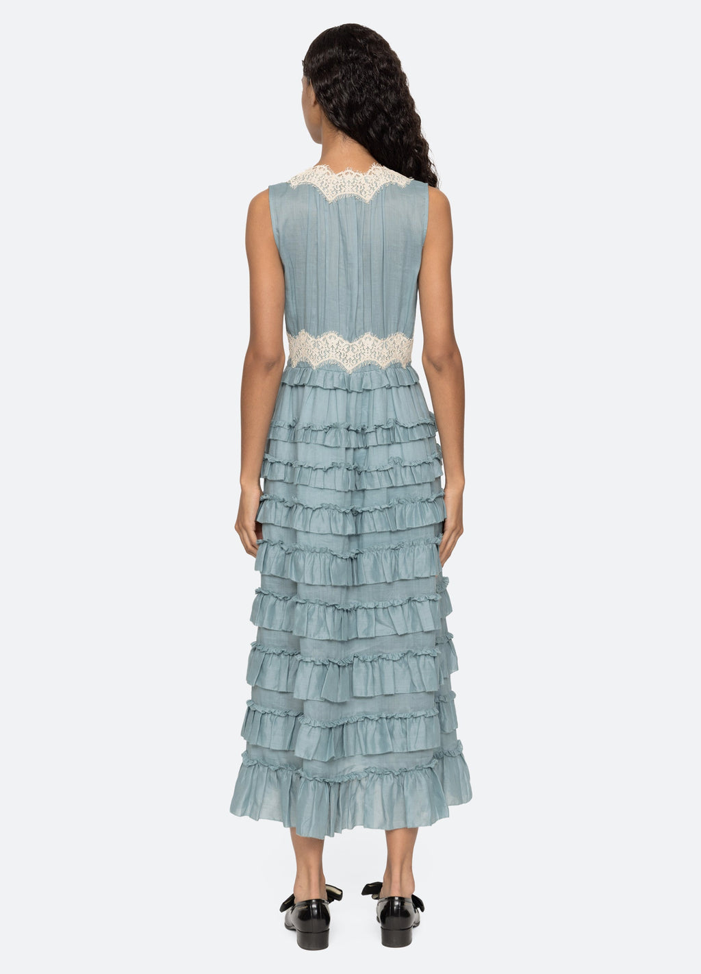 Sea NY Anise Dress - Blue/White