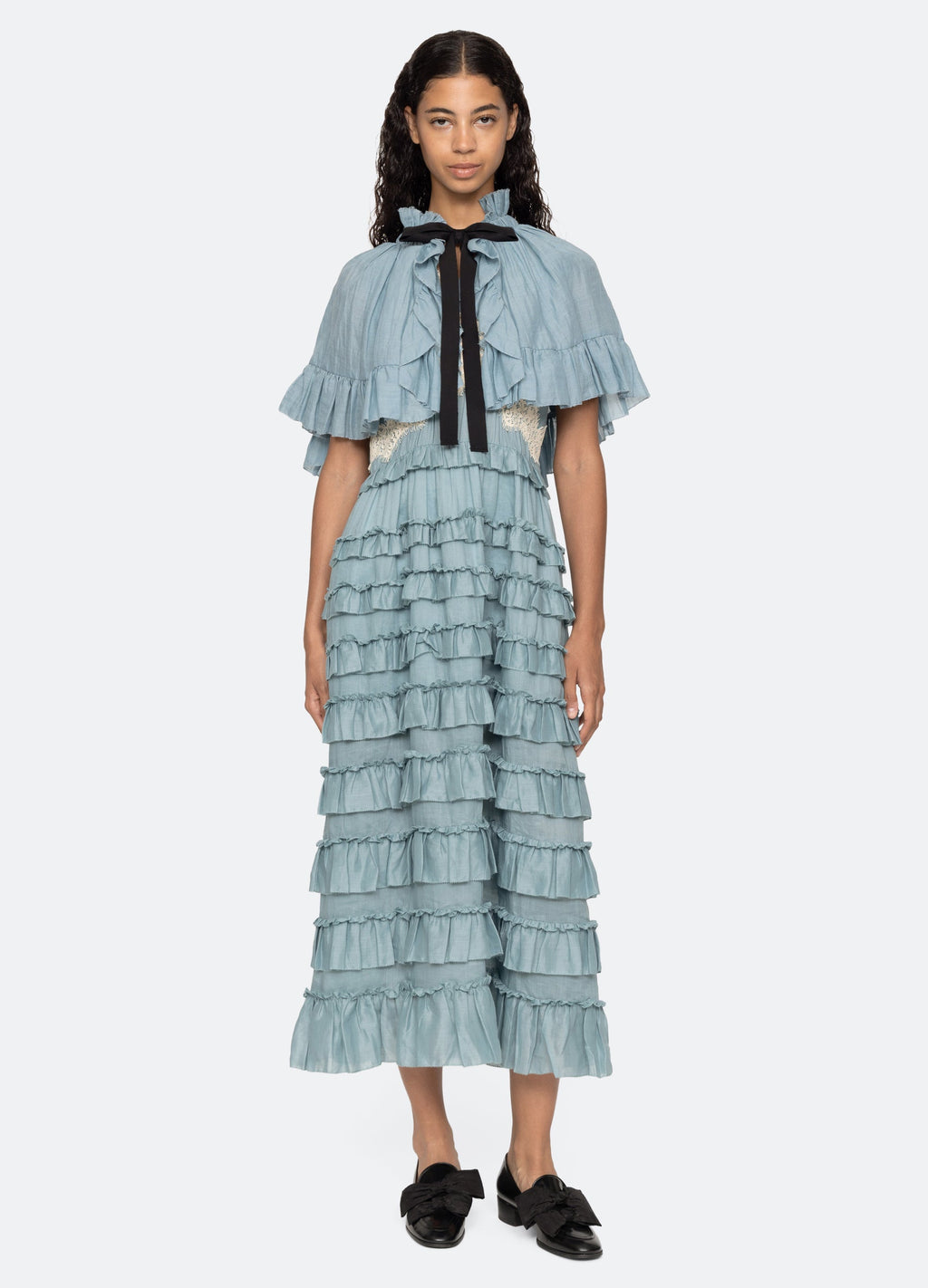 Sea NY Anise Dress - Blue/White