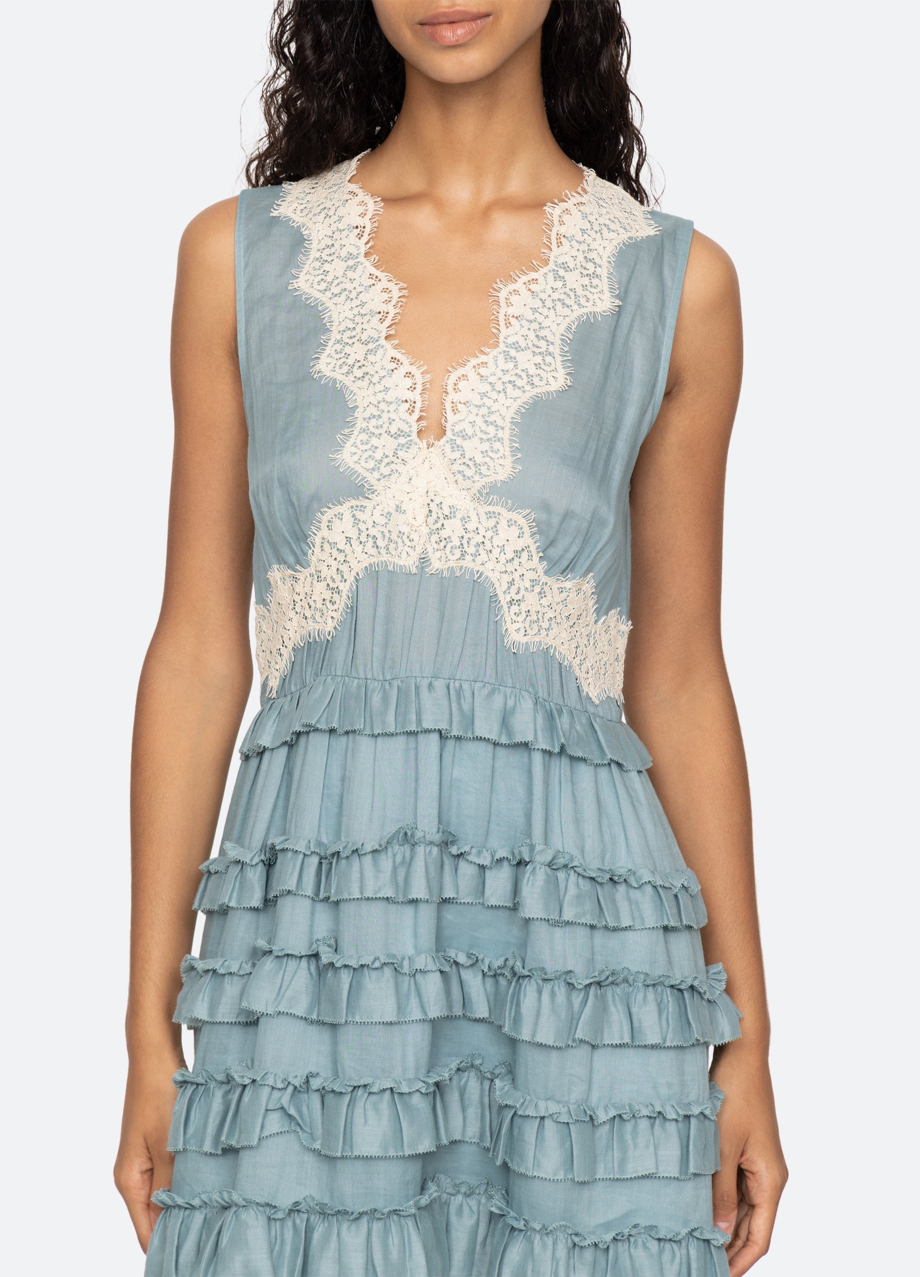 Sea NY Anise Dress - Blue/White
