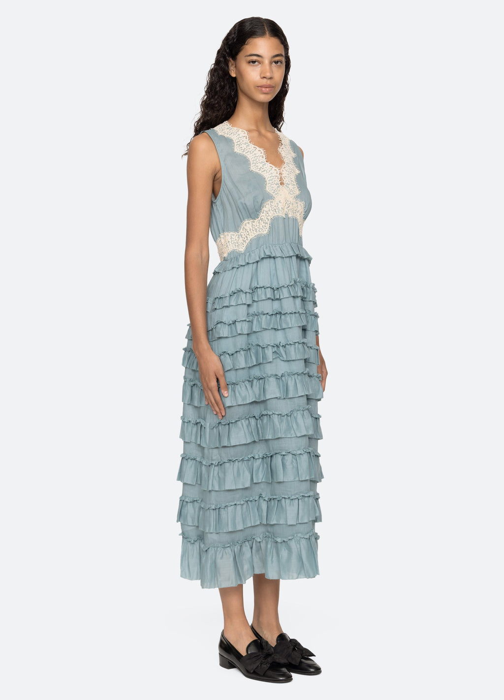 Sea NY Anise Dress - Blue/White