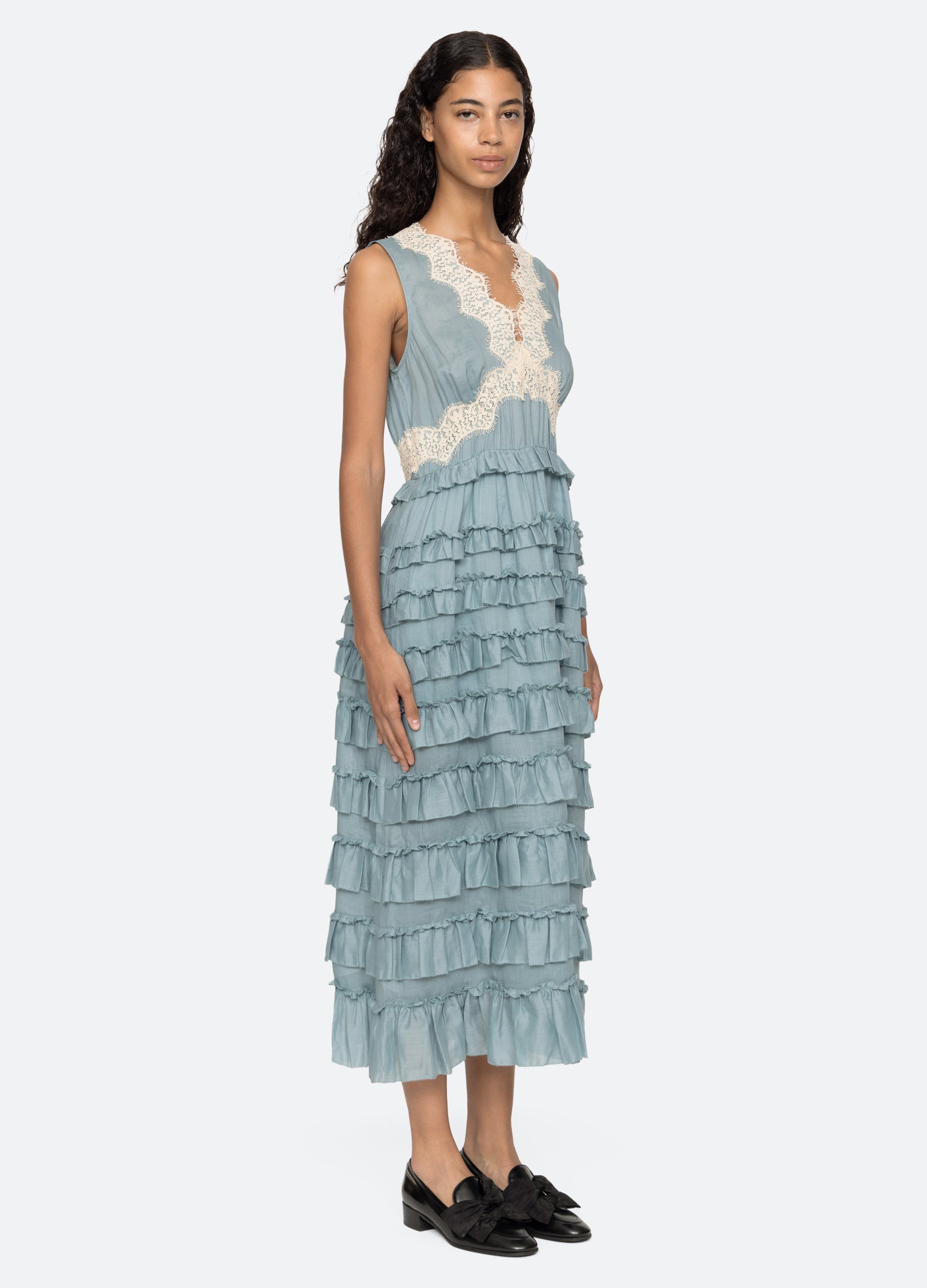 Sea NY Anise Dress - Blue/White