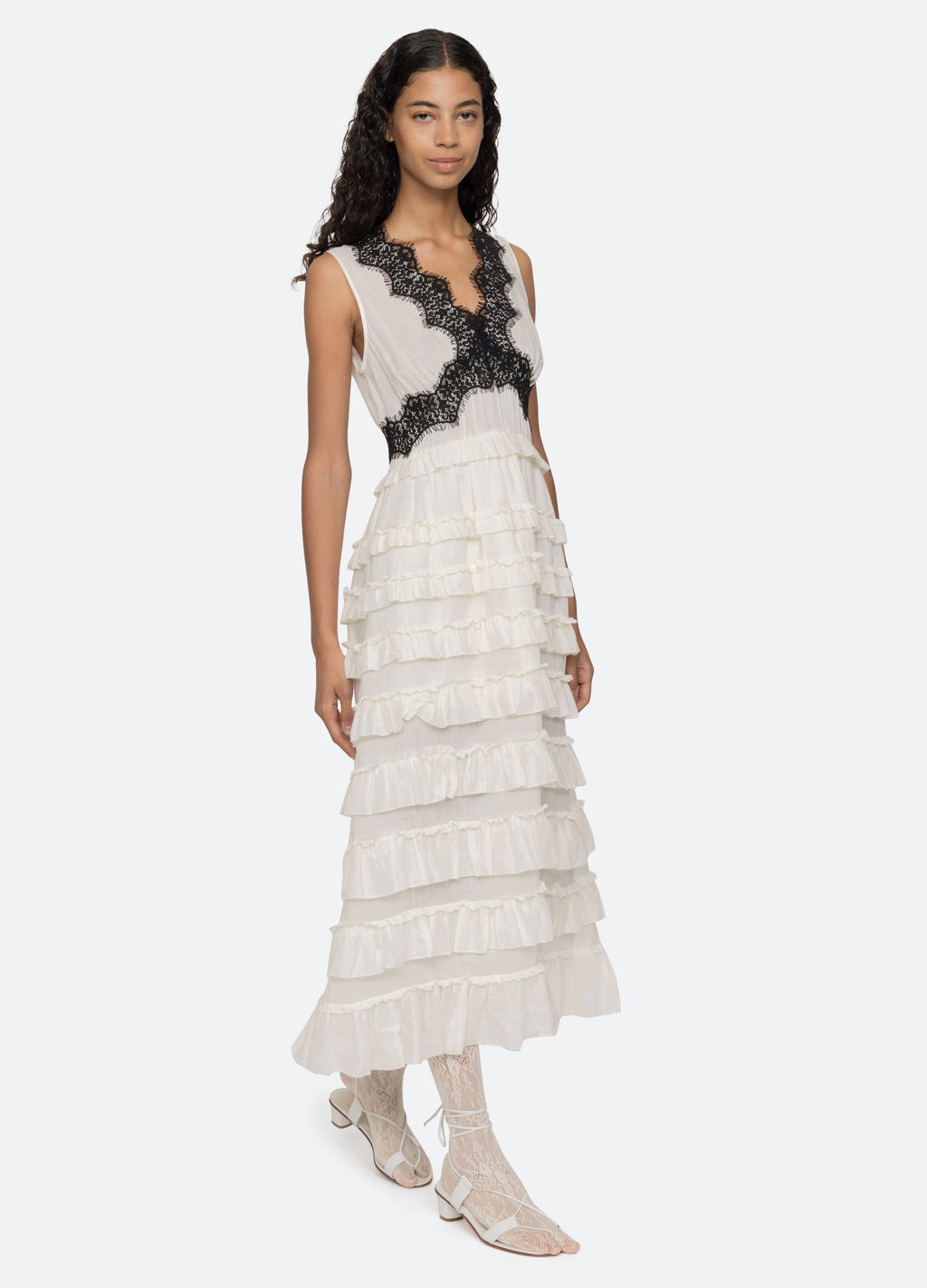Sea NY Anise Dress - Blue/White