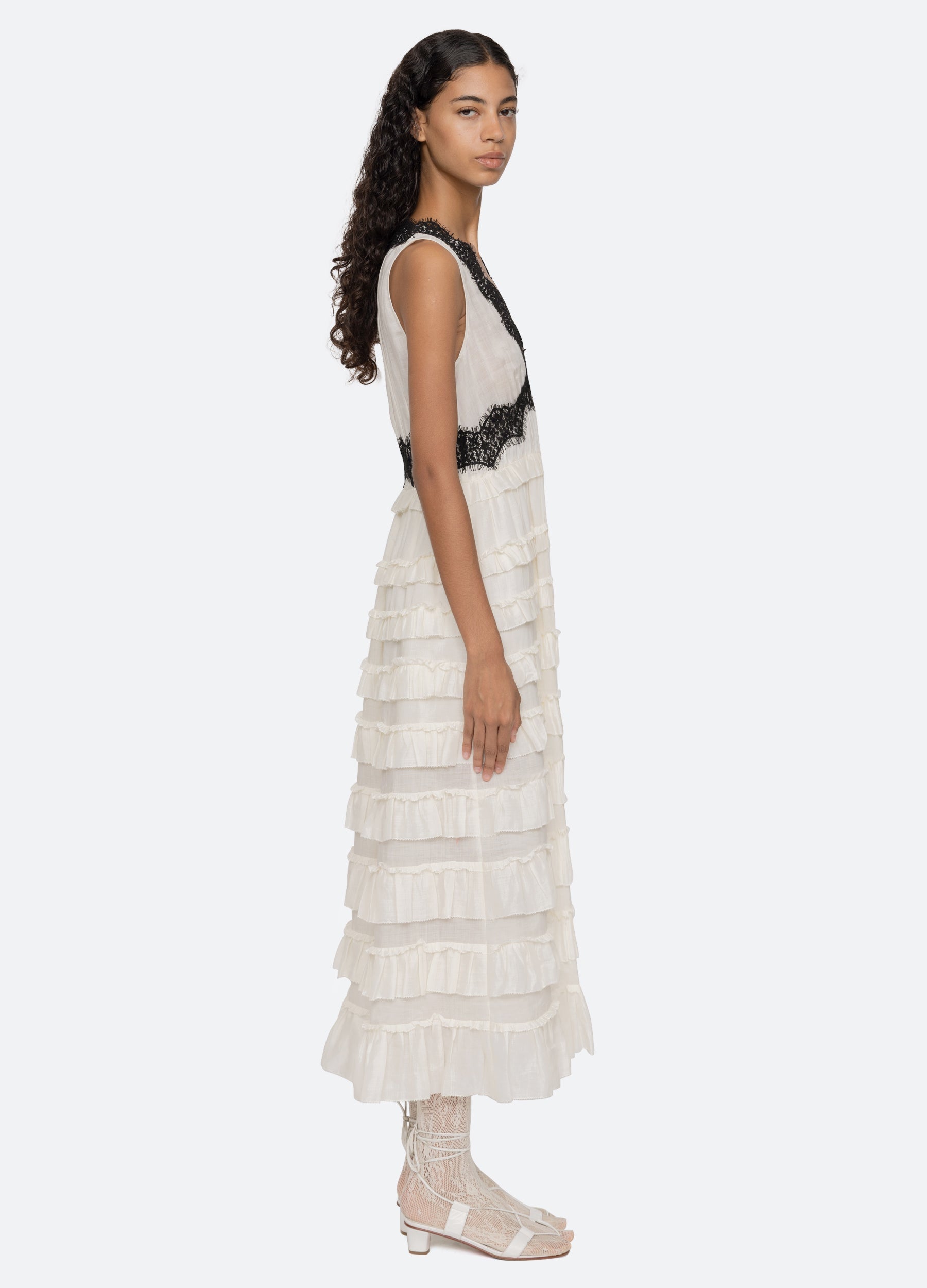 Sea NY Anise Dress - Blue/White