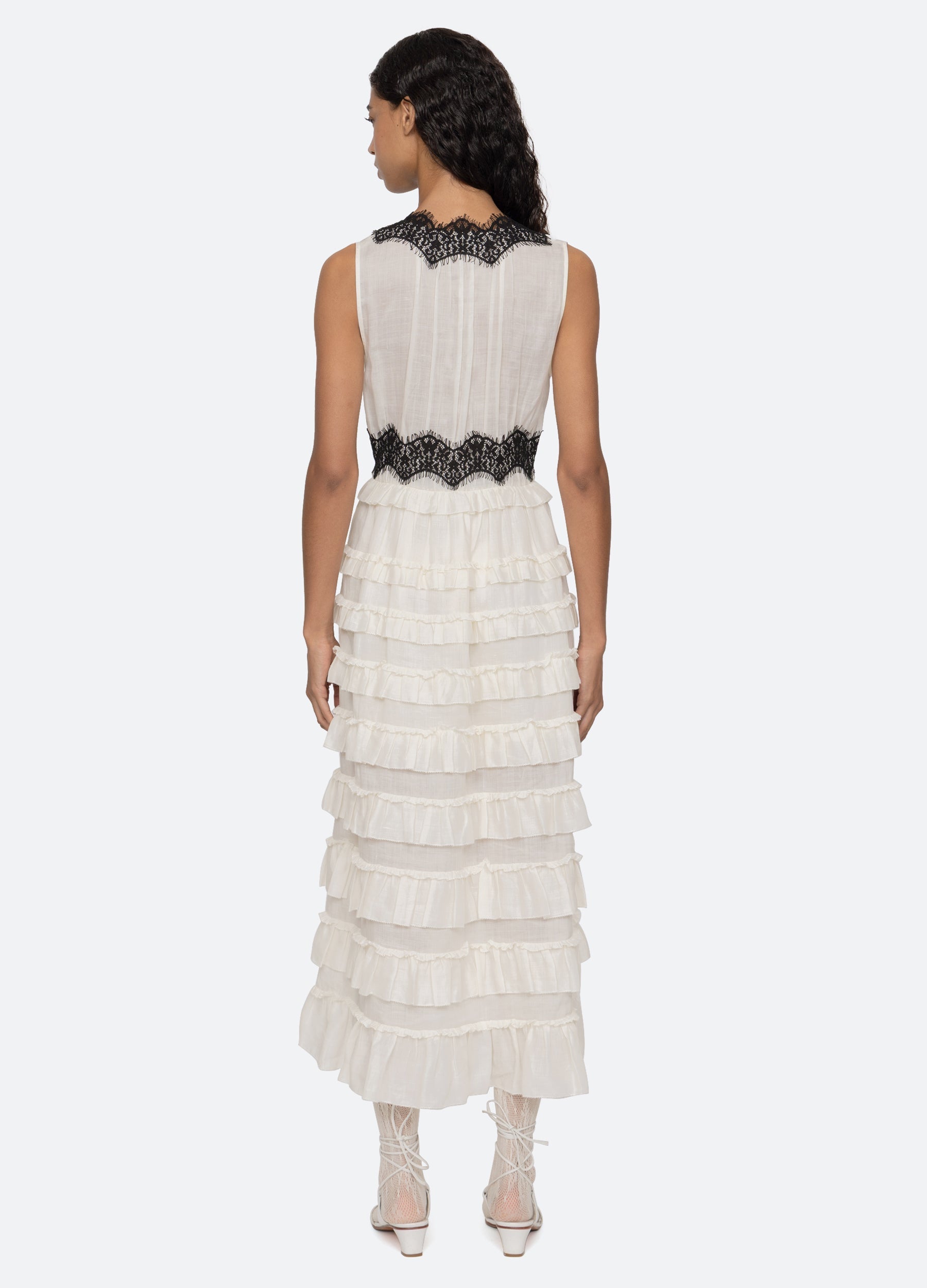 Sea NY Anise Dress - Blue/White