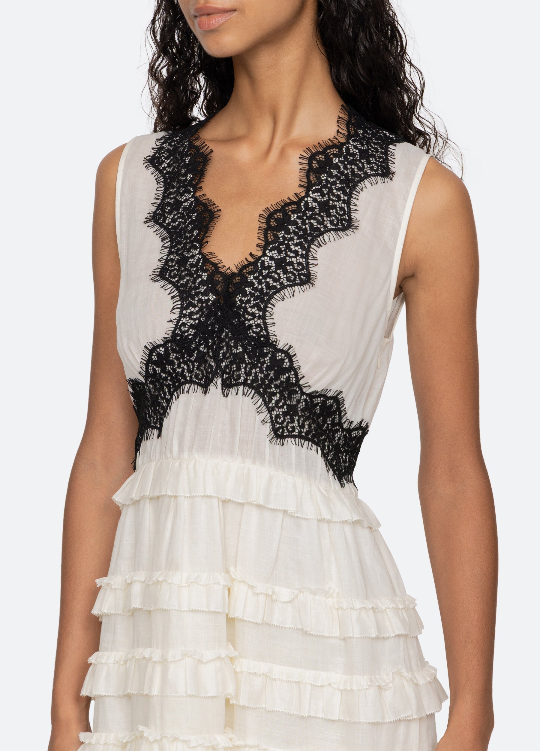 Sea NY Anise Dress - Blue/White
